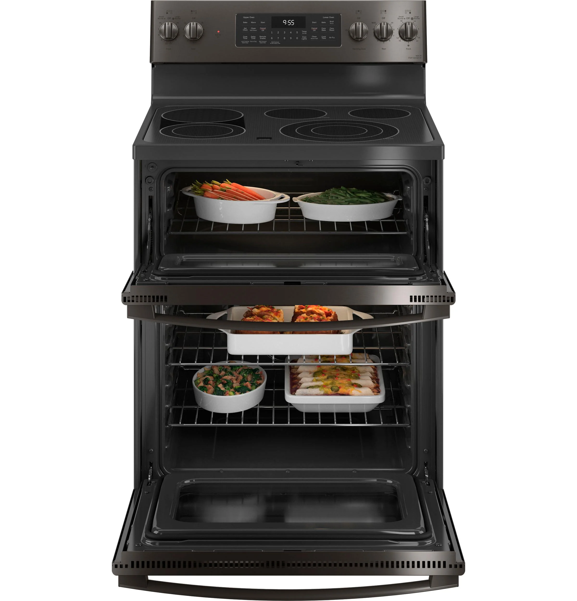 PB965BPTS GE Profile™ 30" Smart Free-Standing Electric Double Oven Convection Range with No Preheat Air Fry - Image 12