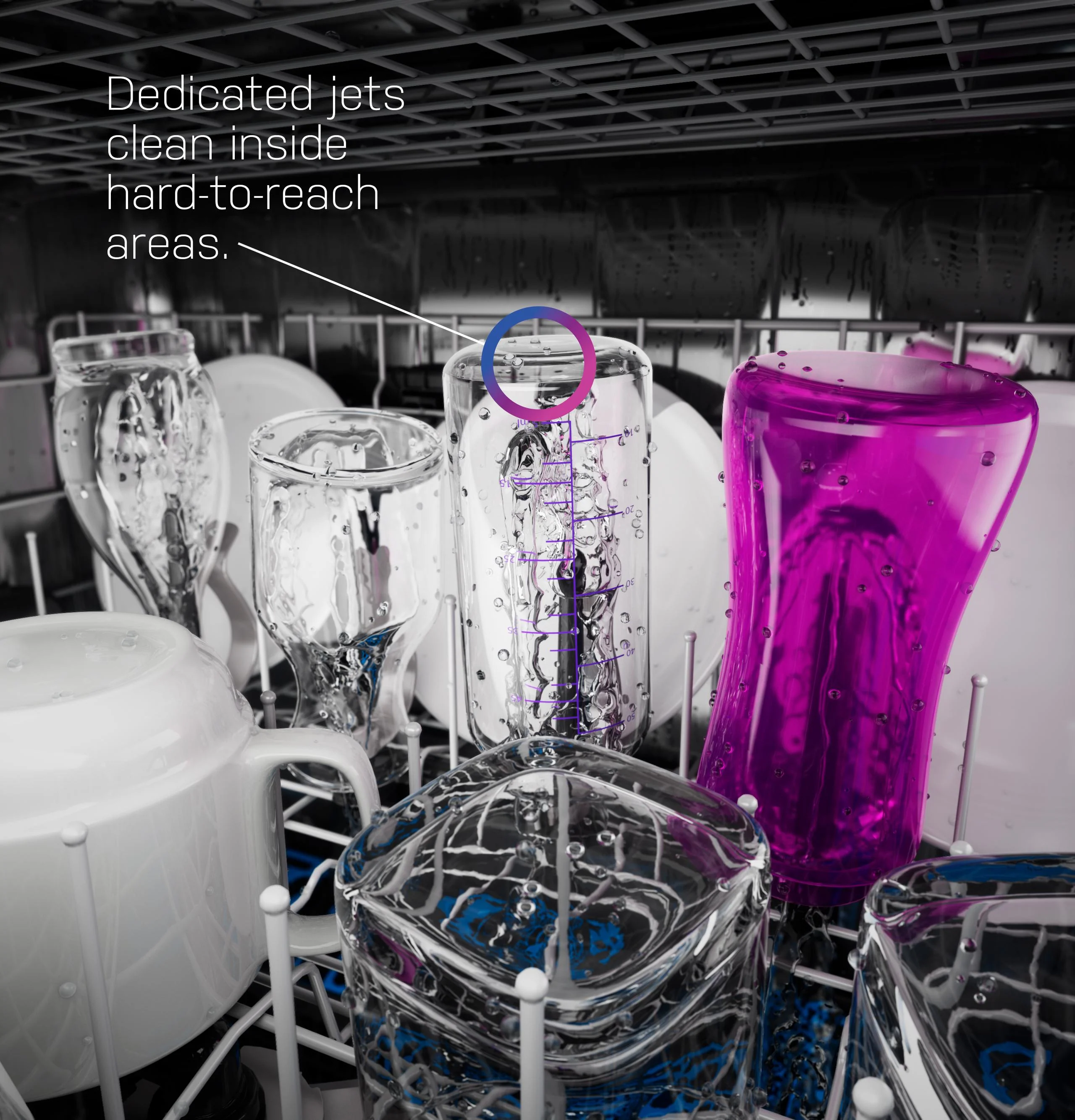 PDP755SBVTS GE Profile™ ENERGY STAR Smart UltraFresh System Dishwasher with Microban™ Antimicrobial Technology with Deep Clean Washing 3rd Rack, 42 dBA - Image 10