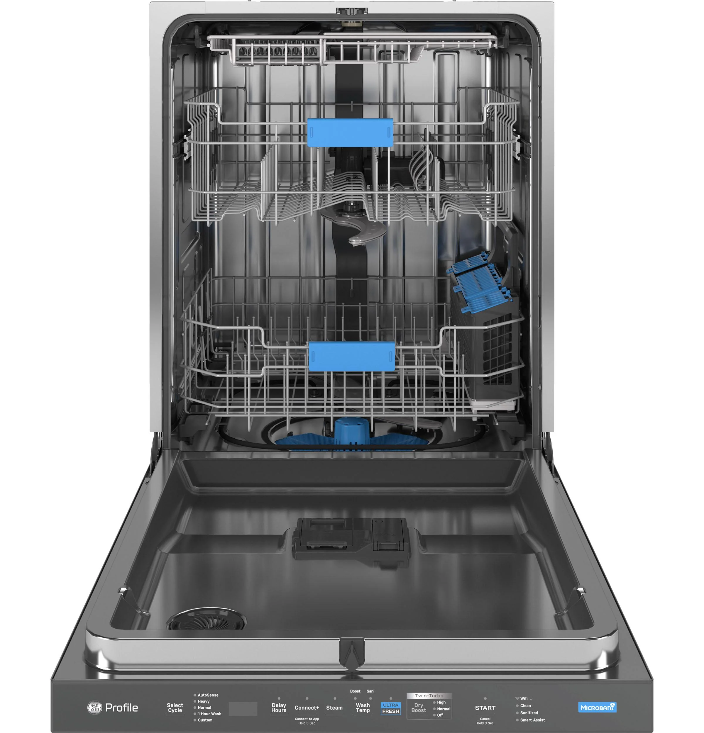 PDP755SYVFS GE Profile™ ENERGY STAR Smart UltraFresh System Dishwasher with Microban™ Antimicrobial Technology with Deep Clean Washing 3rd Rack, 42 dBA - Image 3