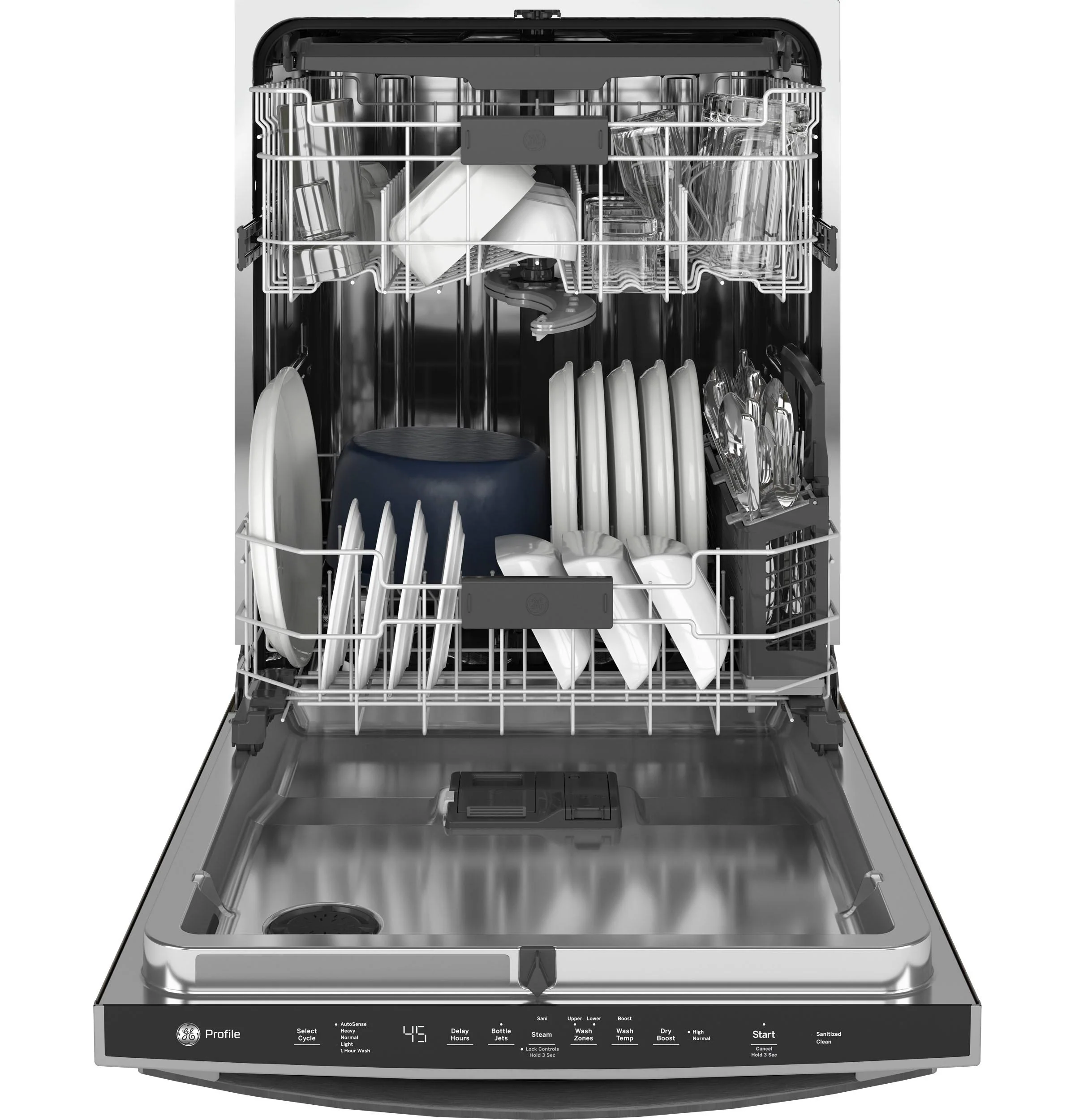 GE Profile™ Fingerprint Resistant Top Control with Stainless Steel Interior Dishwasher with Sanitize Cycle & Dry Boost with Fan Assist - Image 26