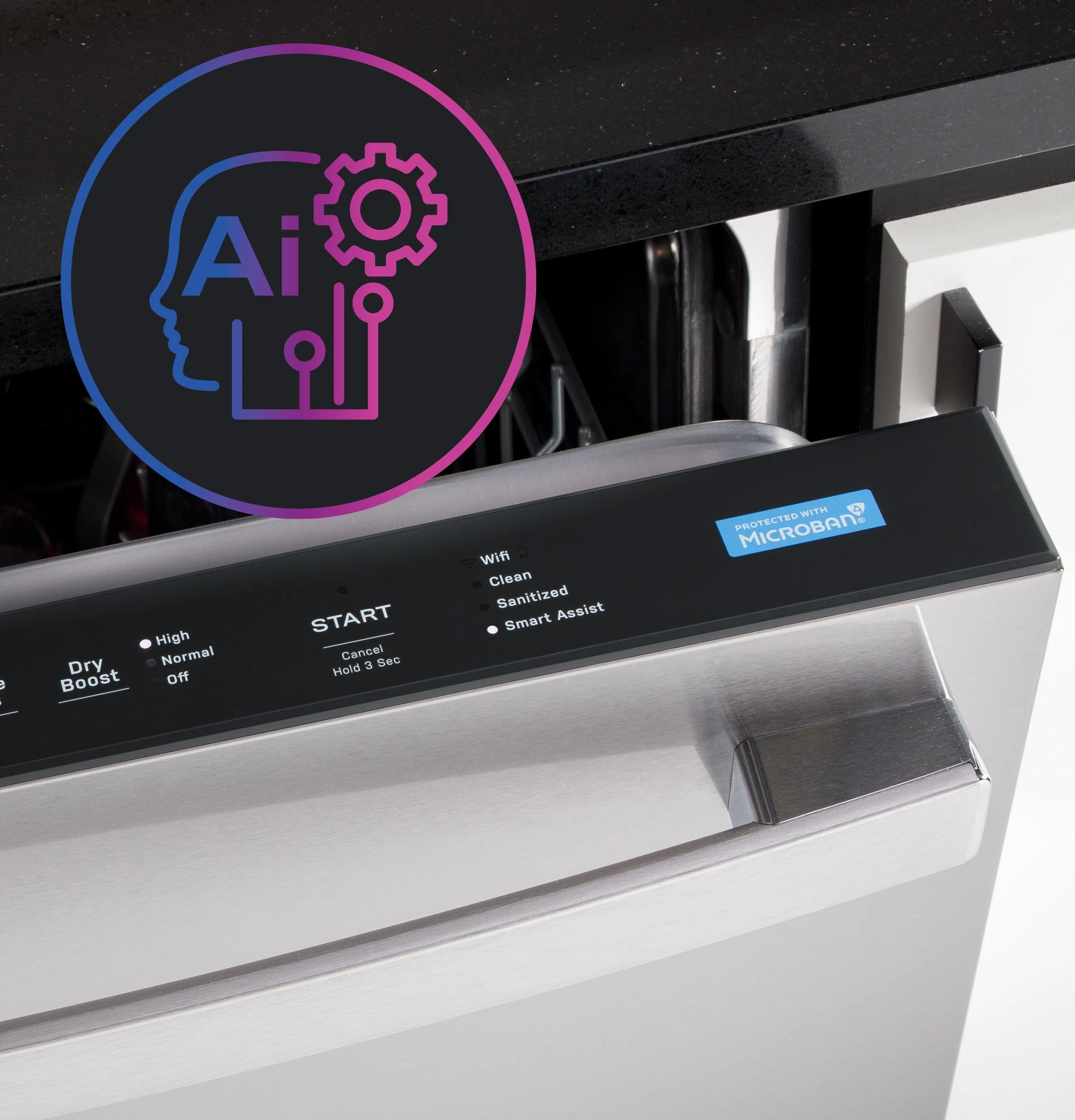 PDT795SYVFS GE Profile™ ENERGY STAR Smart UltraFresh System Dishwasher with Microban™ Antimicrobial Technology with Deep Clean Washing 3rd Rack, 39 dBA - Image 13