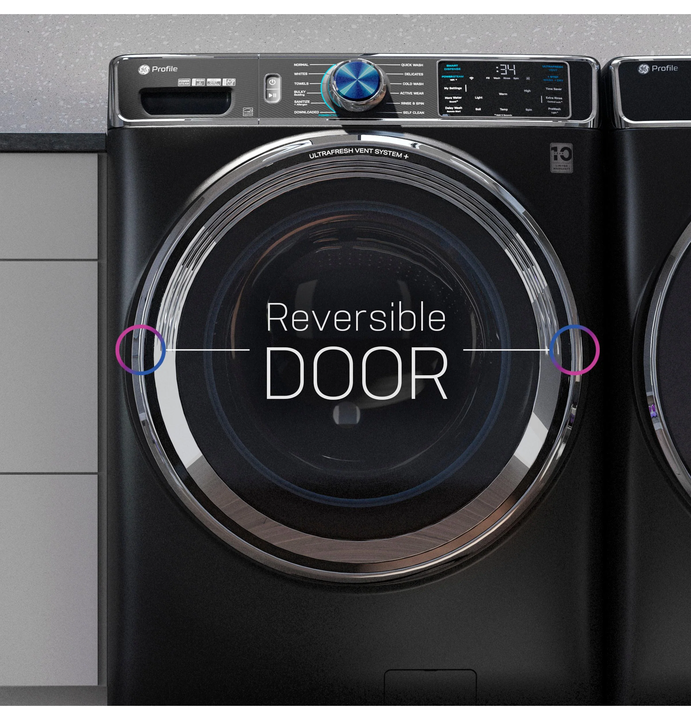 PFD87GSSVWW GE Profile™ 7.8 cu. ft. Capacity Smart Front Load Gas Dryer with Steam and Sanitize Cycle - Image 6