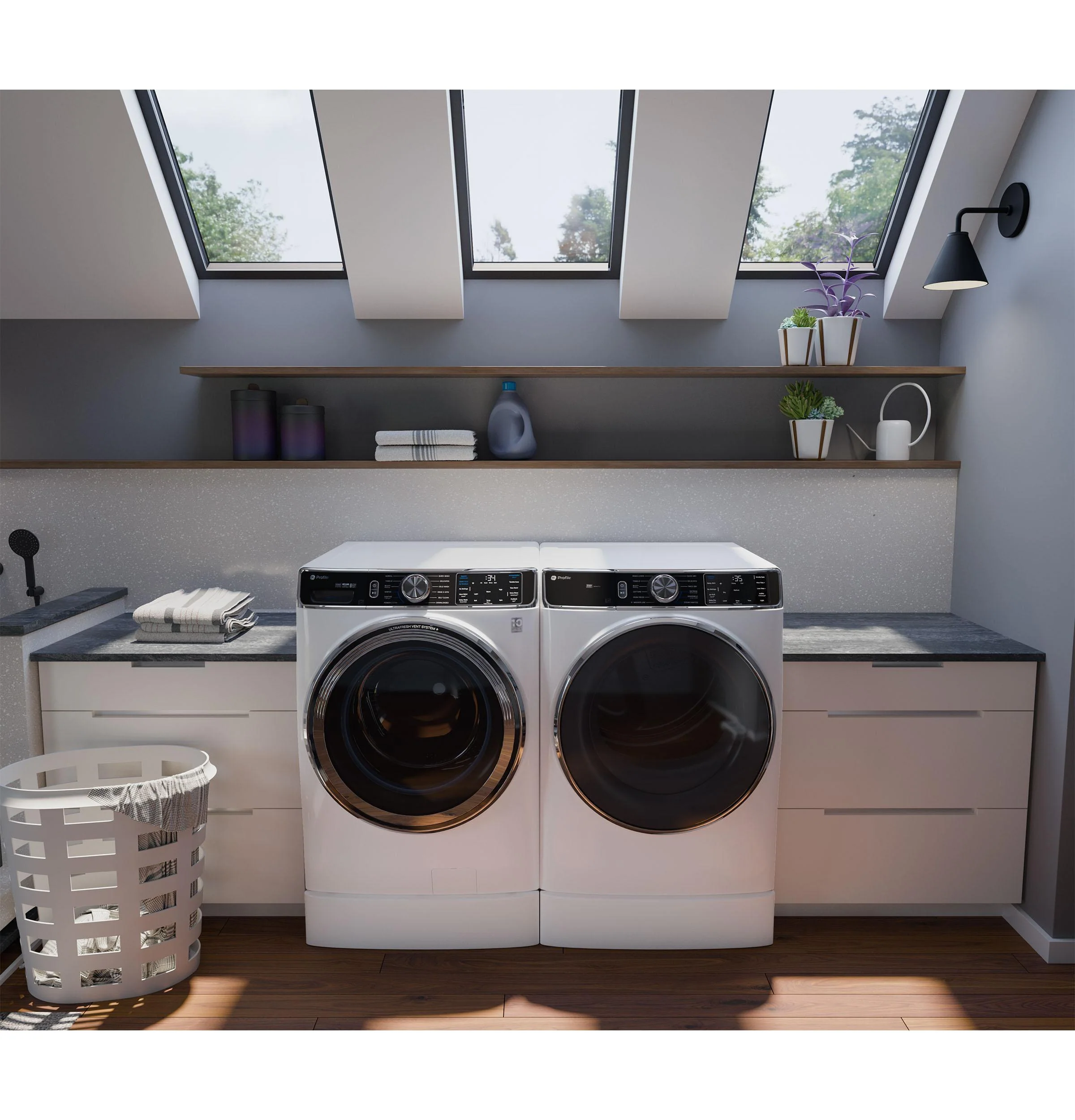 PFW870SSVWW GE Profile™ 5.3 cu. ft. Capacity Smart Front Load ENERGY STAR® Washer with UltraFresh™ Vent System+ with OdorBlock™ - Image 13