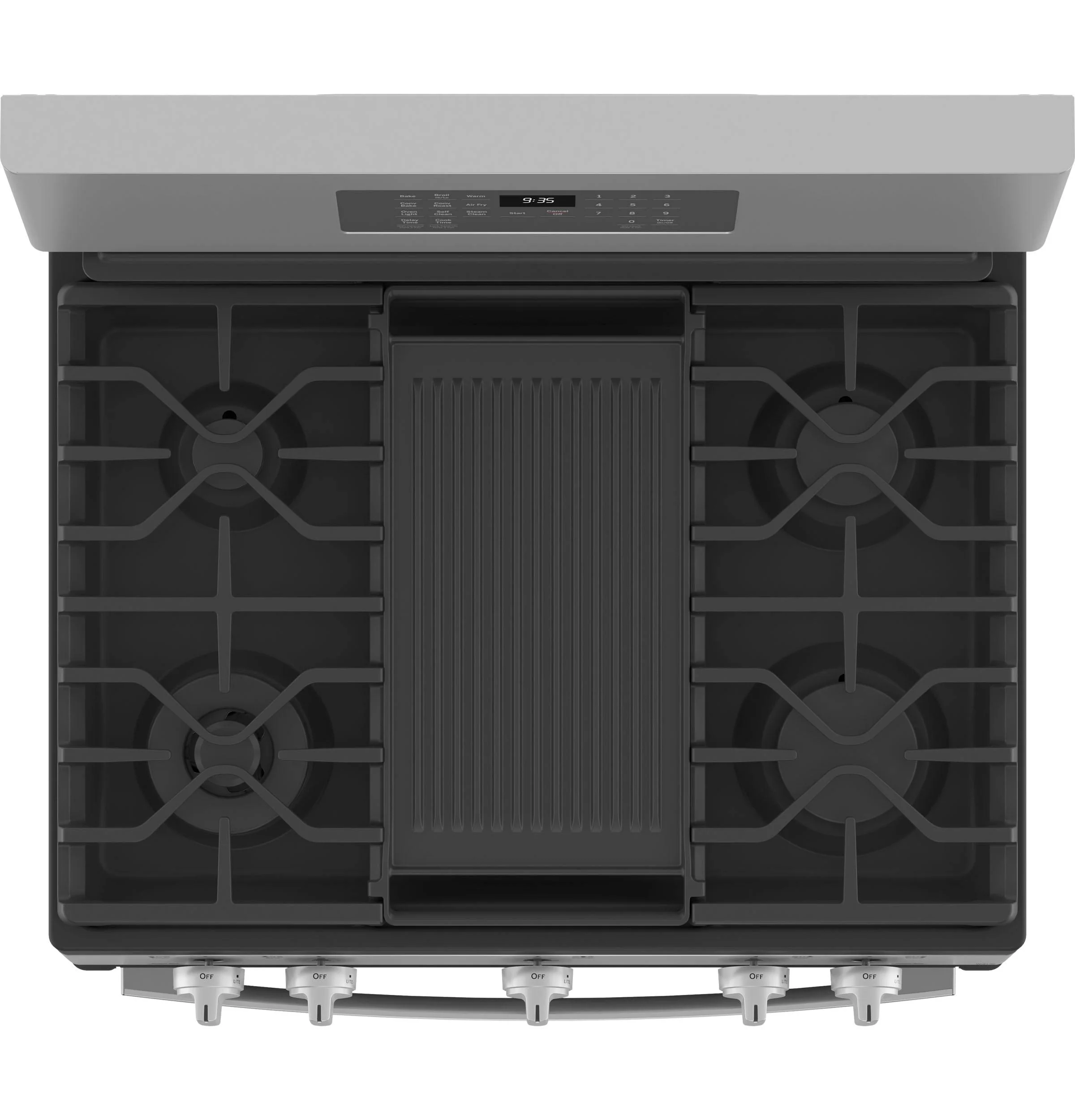 PGB935YPFS GE Profile™ Smart 30" Free-Standing Self Clean Gas Fingerprint Resistant Range with No Preheat Air Fry - Image 5