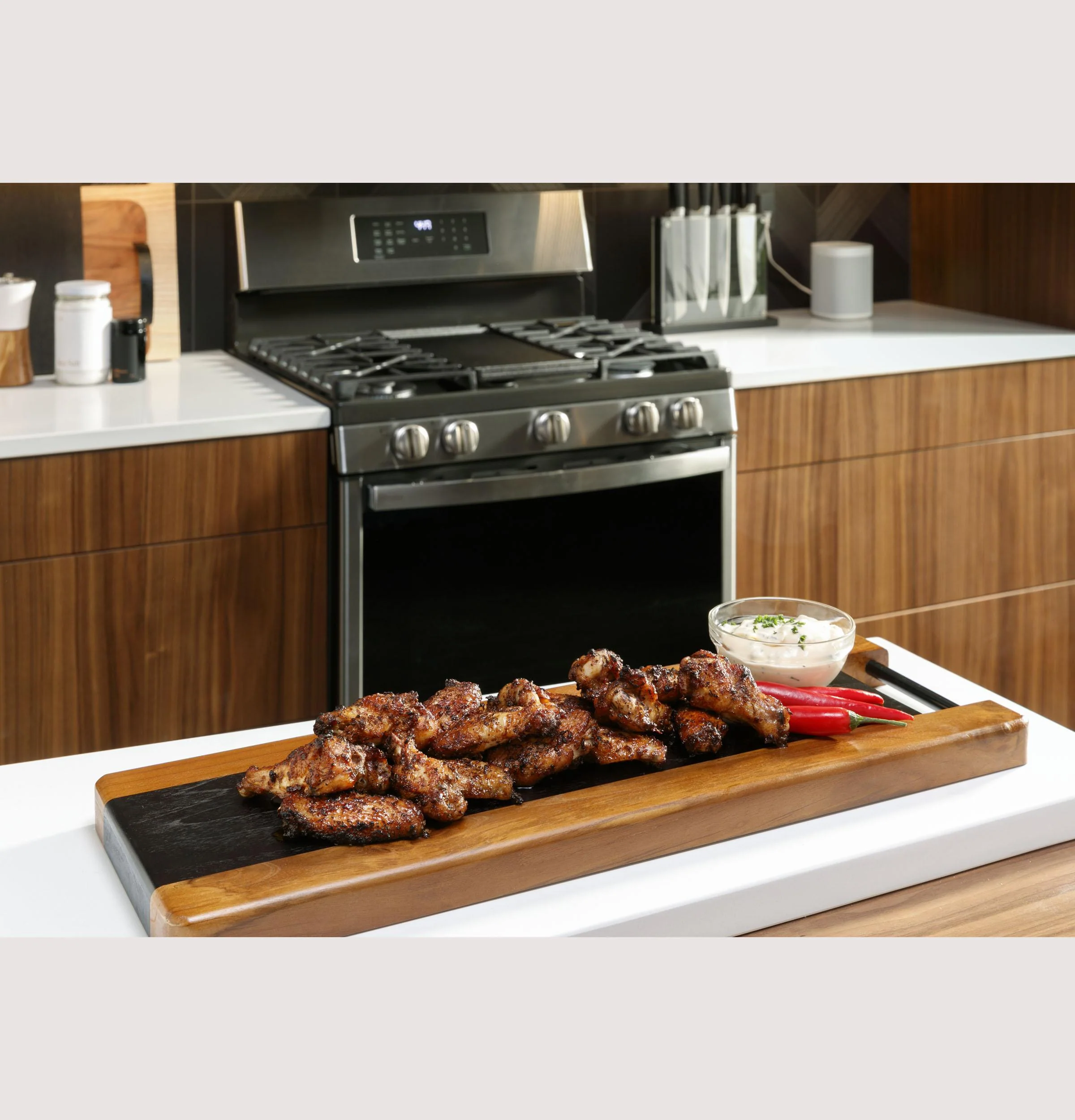 PGB965BPTS GE Profile™ 30" Free-Standing Gas Double Oven Convection Range with No Preheat Air Fry - Image 26