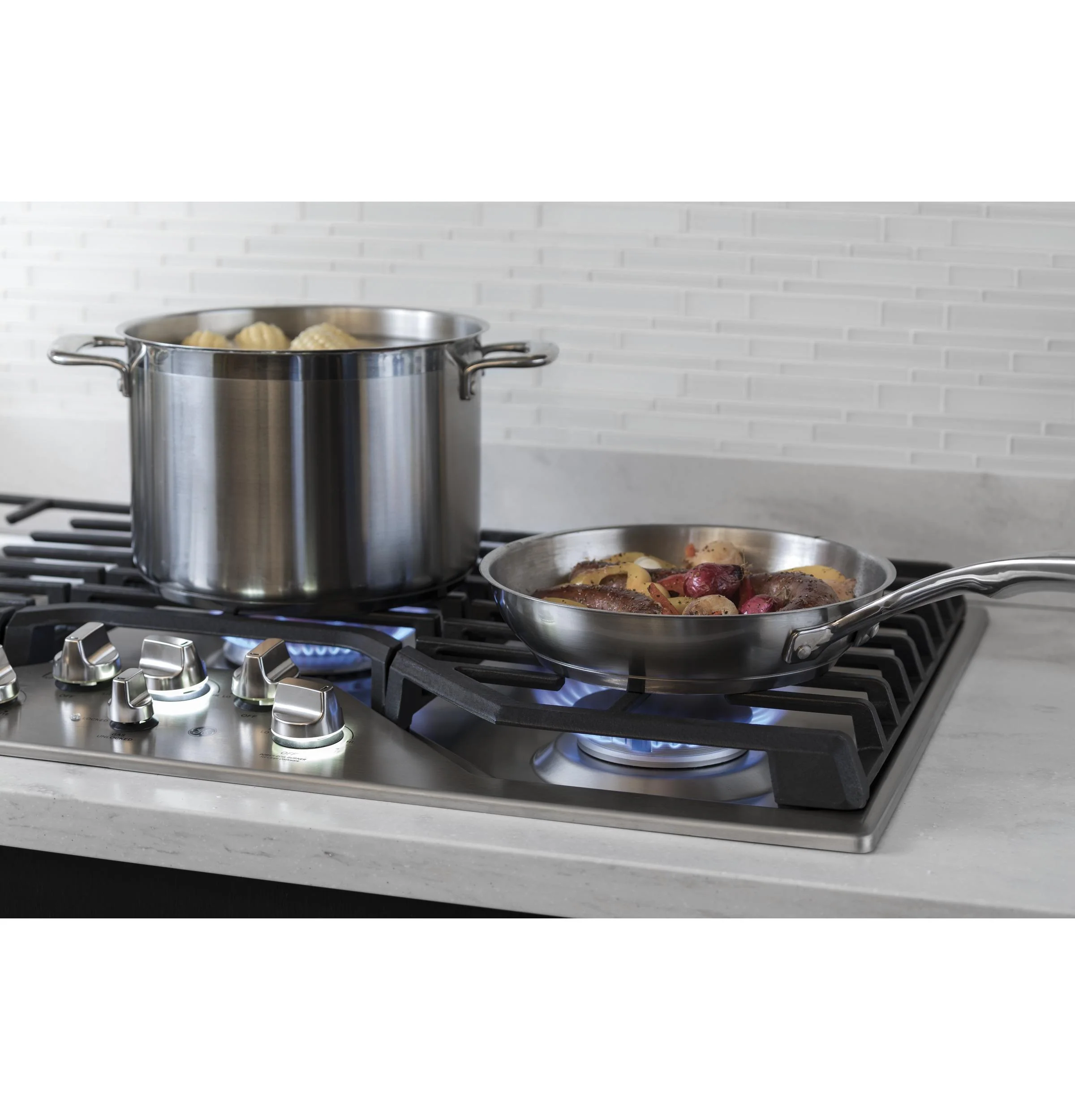 PGP7036SLSS GE Profile™ 36" Built-In Gas Cooktop with Five Burners - Image 10