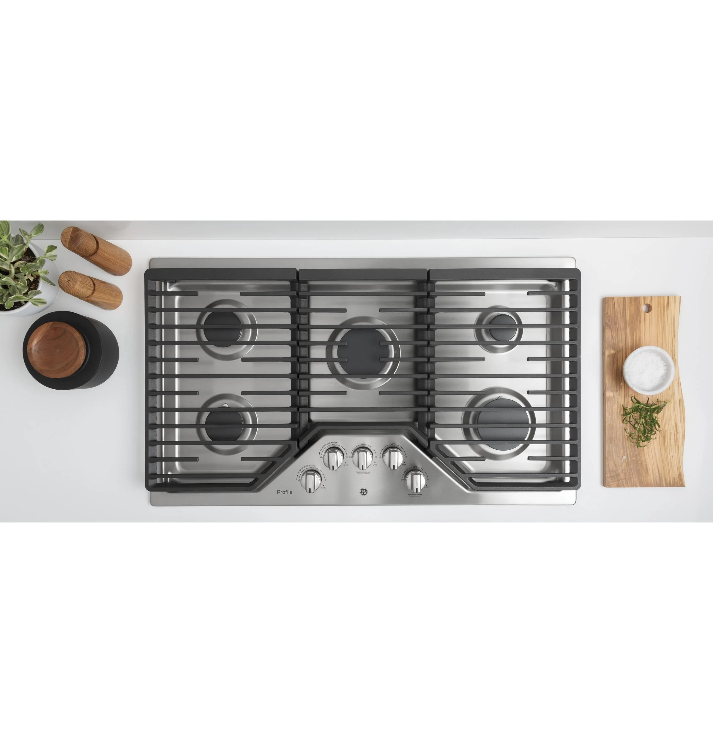 PGP7036SLSS GE Profile™ 36" Built-In Gas Cooktop with Five Burners - Image 15