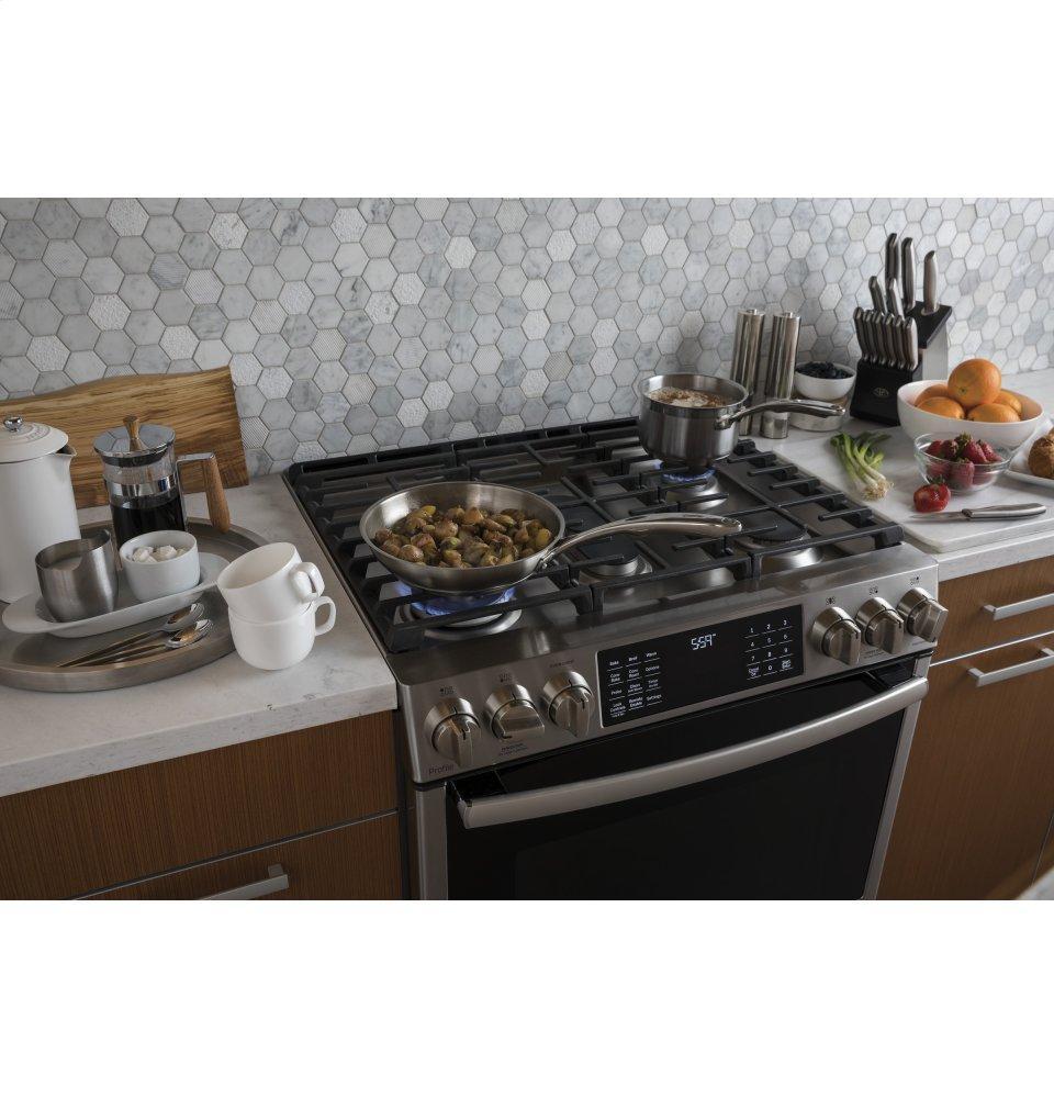 GE Profile™ 30" Smart Slide-In Front-Control Gas Range - Image 7