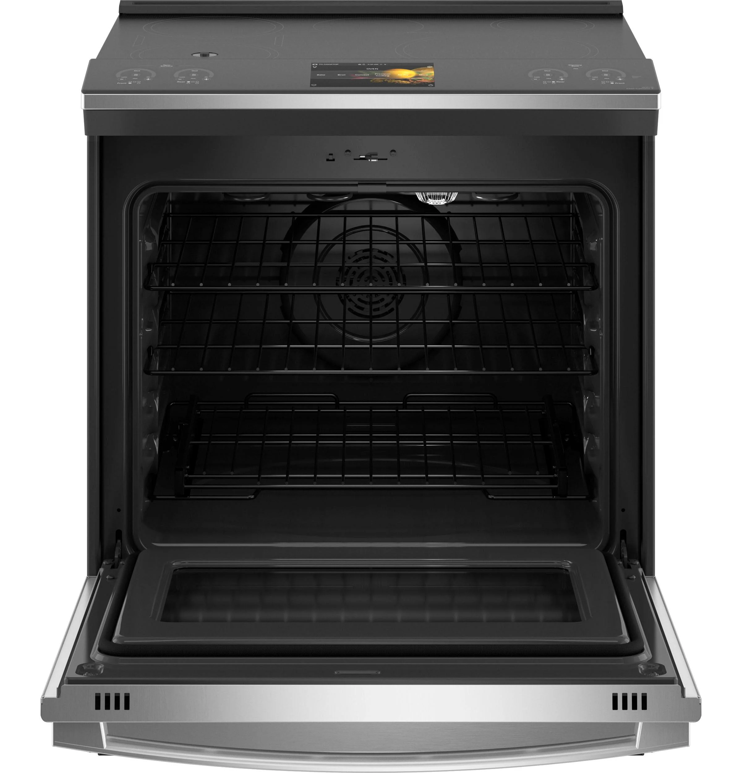 PHS93XYPFS GE Profile™ 30" Smart Slide-In Front-Control Induction Fingerprint Resistant Range with In Oven Camera - Image 2