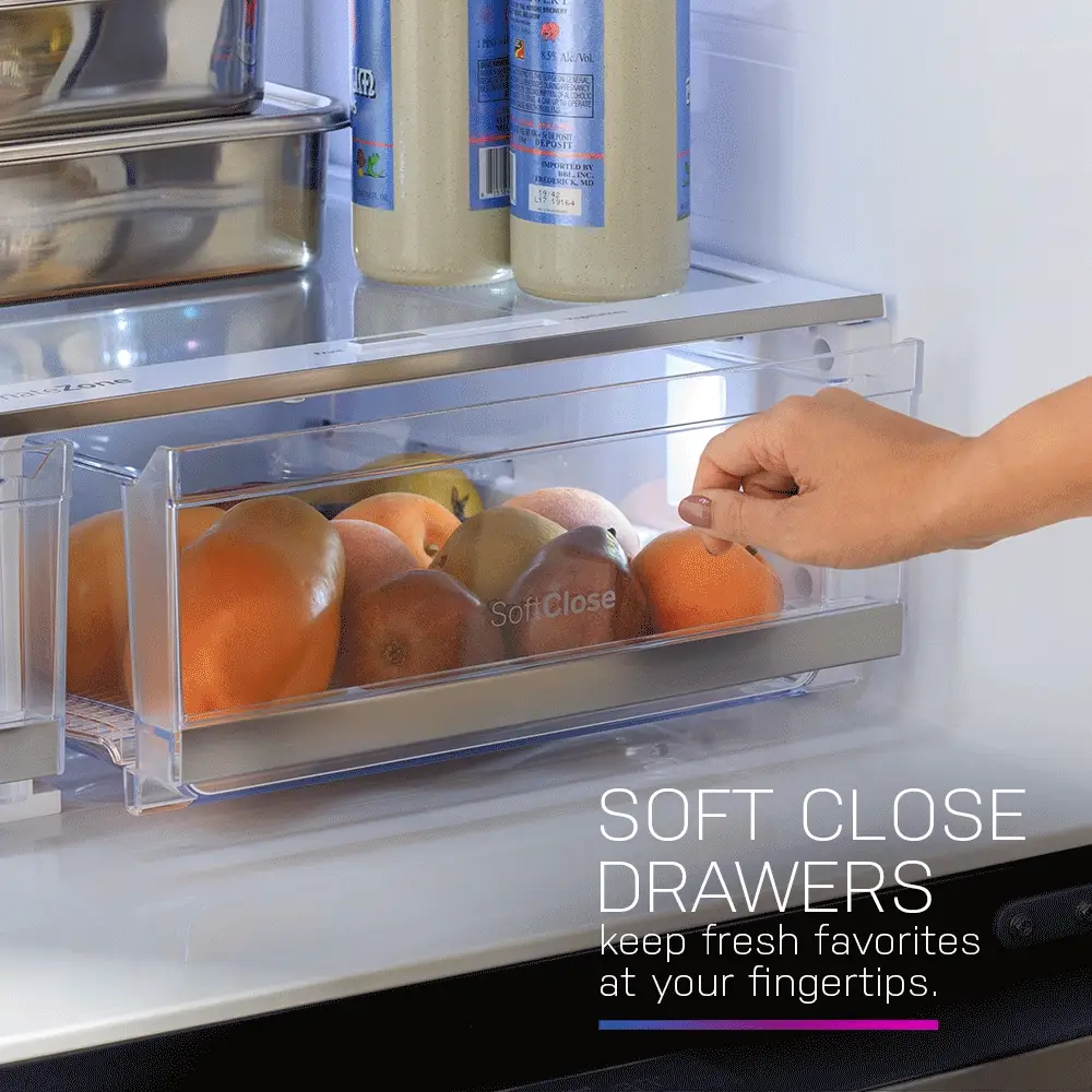 PJE23BYWFS GE Profile™ ENERGY STAR® 23.2 Cu. Ft. Smart Counter-Depth Fingerprint Resistant 4-Door French-Door Refrigerator - Image 22