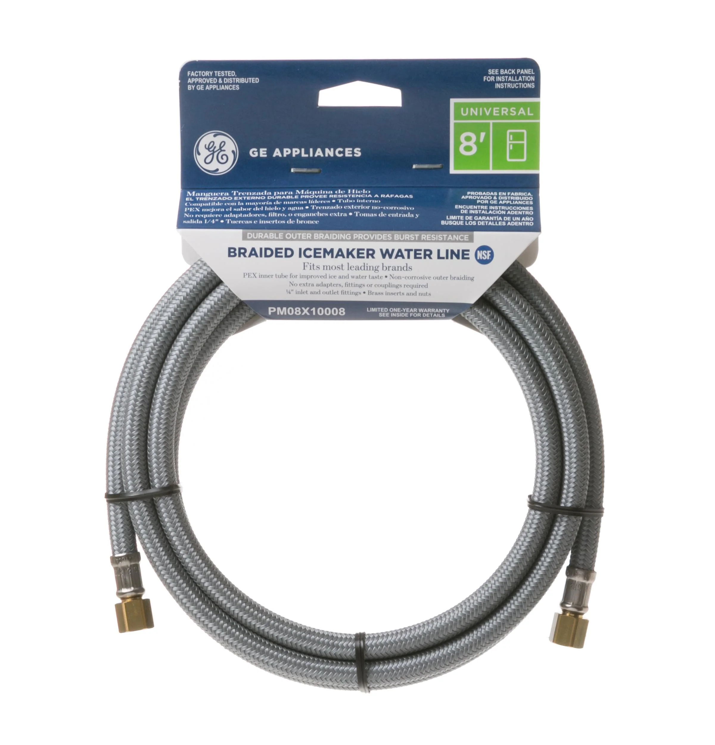 Ge Appliances PM08X10008 8' Universal Braided Water Line for Icemaker and/or Dispenser - Image 3