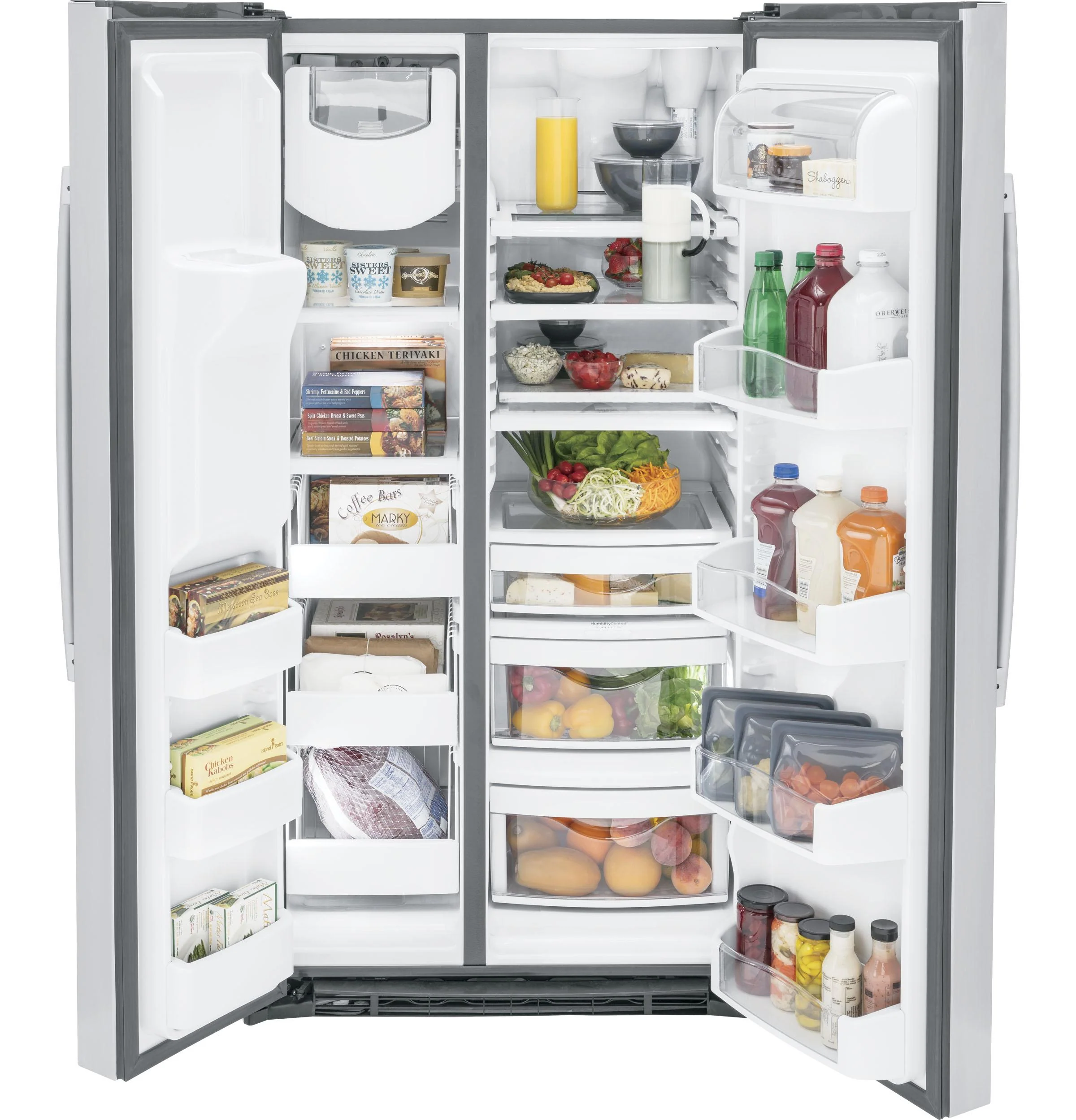 PSE25KYHFS GE Profile™ ENERGY STAR® 25.3 Cu. Ft. Side-by-Side Refrigerator - Image 2