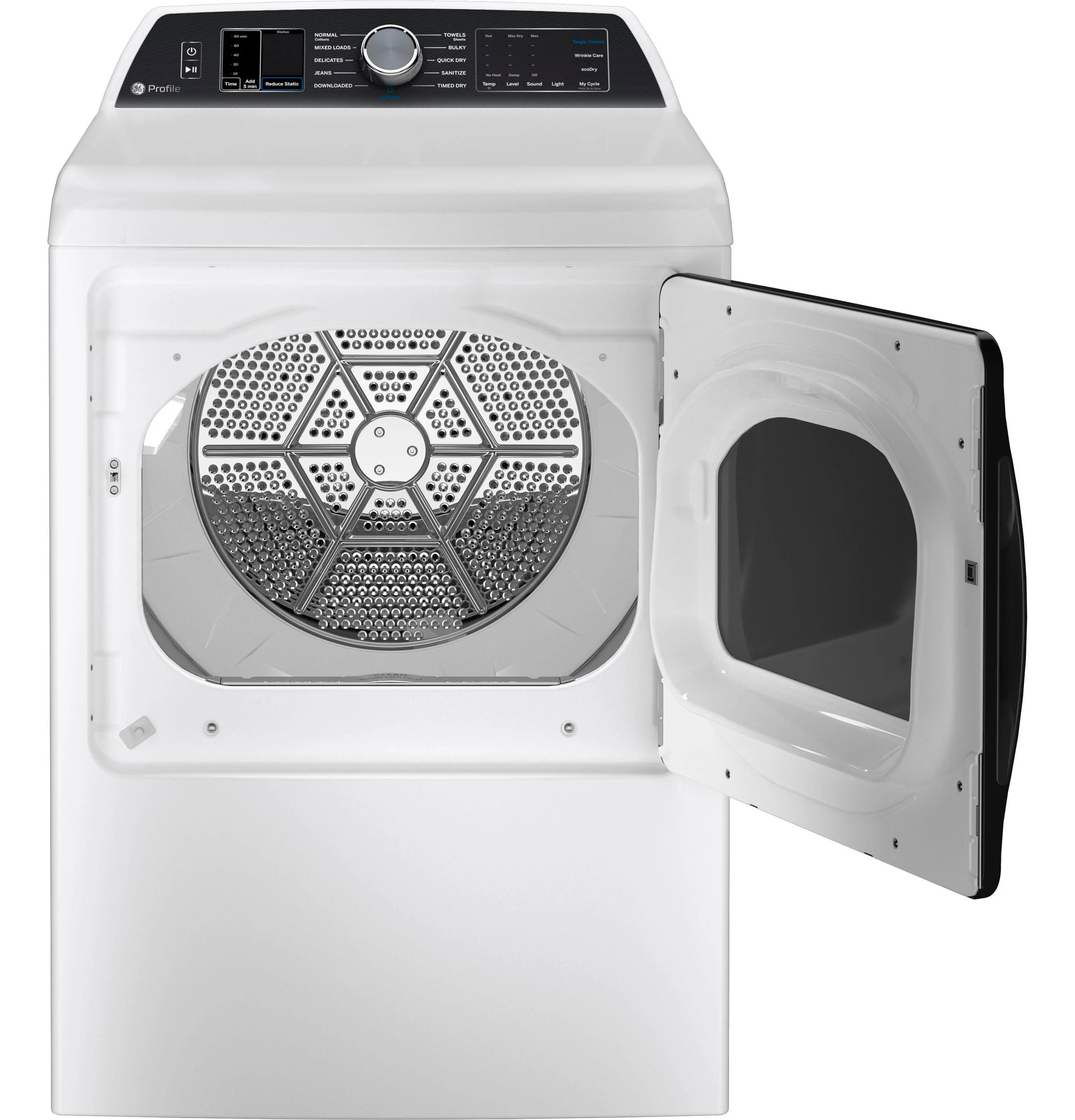 PTD70GBSTWS GE Profile™ ENERGY STAR® 7.4 cu. ft. Capacity Smart aluminized alloy drum Gas Dryer with Sanitize Cycle and Sensor Dry - Image 18