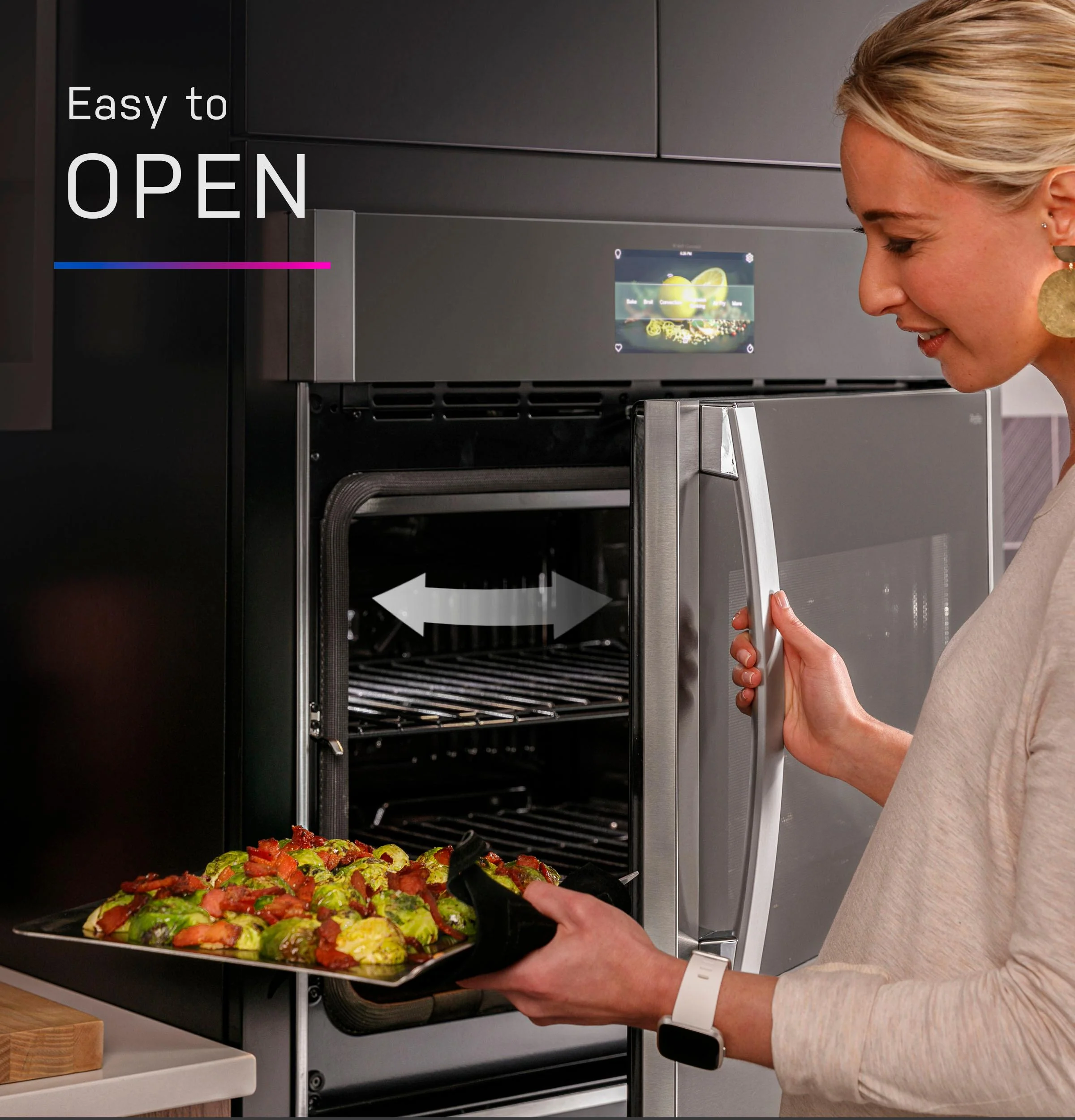 PTS700RSNSS GE Profile™ 30" Smart Built-In Convection Single Wall Oven with Right-Hand Side-Swing Doors - Image 6