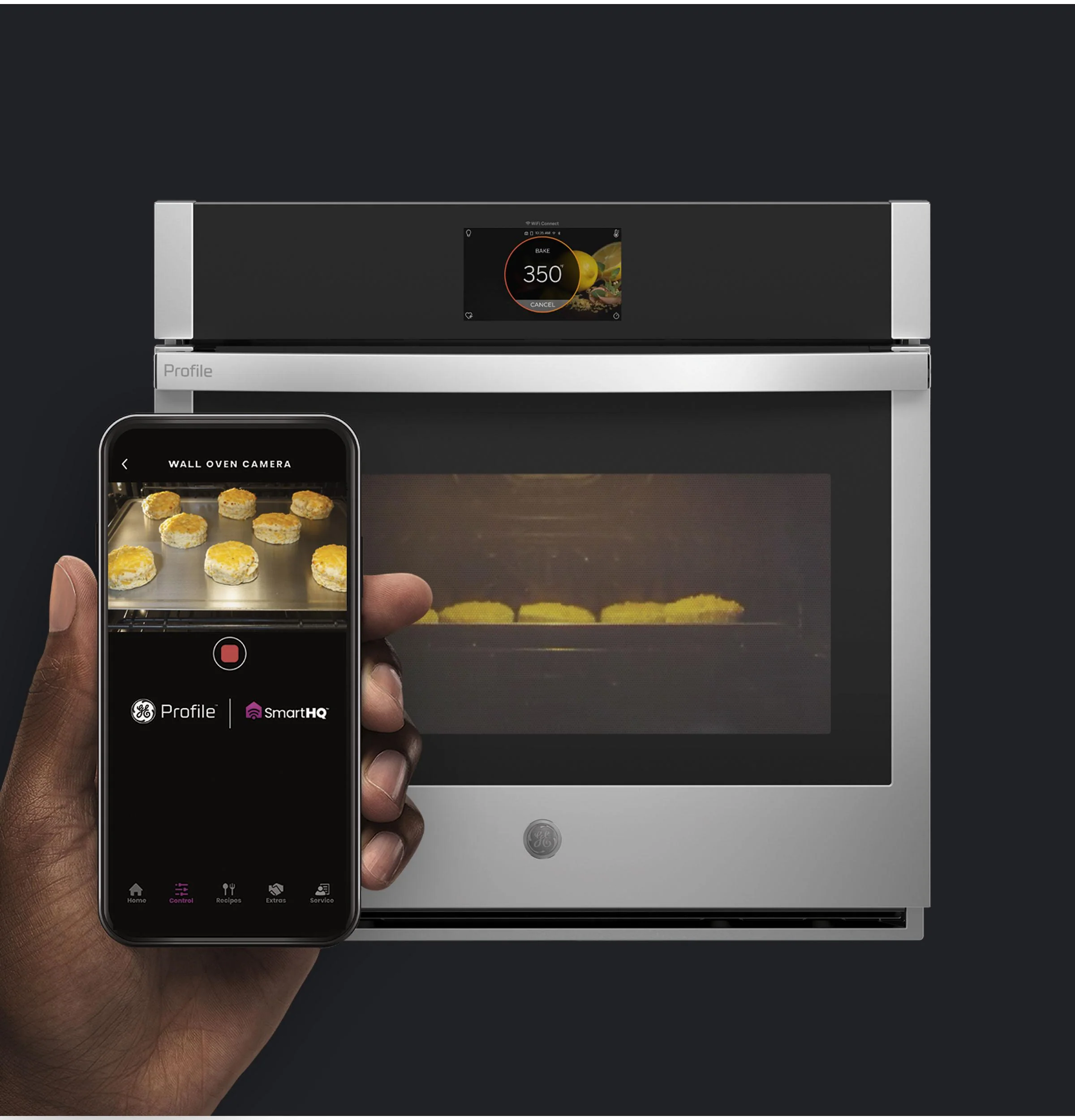 PTS9000SNSS GE Profile™ 30" Smart Built-In Convection Single Wall Oven with In-Oven Camera and No Preheat Air Fry - Image 35