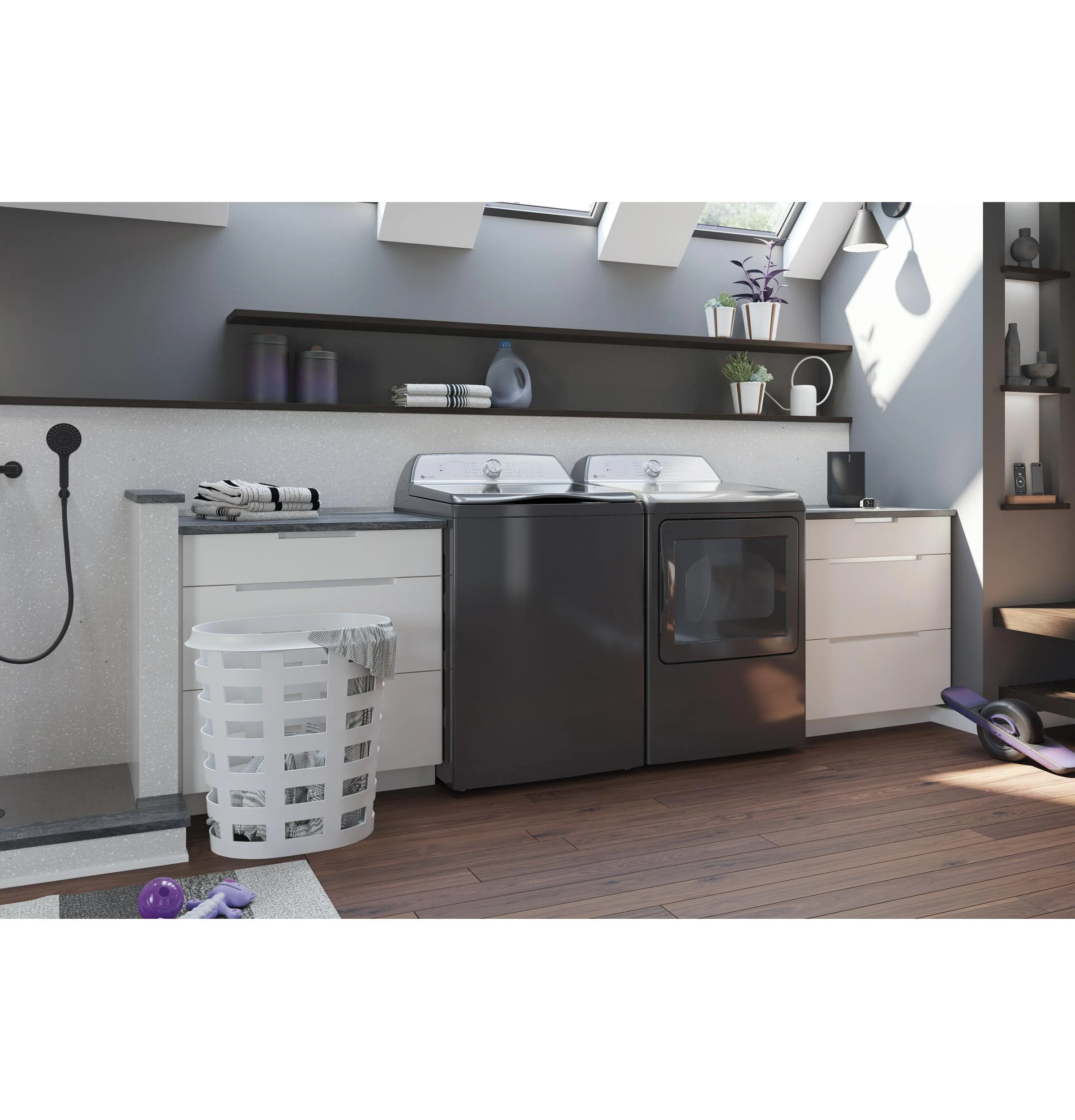 PTW600BPRDG GE Profile™ ENERGY STAR® 5.0 cu. ft. Capacity Washer with Smarter Wash Technology and FlexDispense™ - Image 8