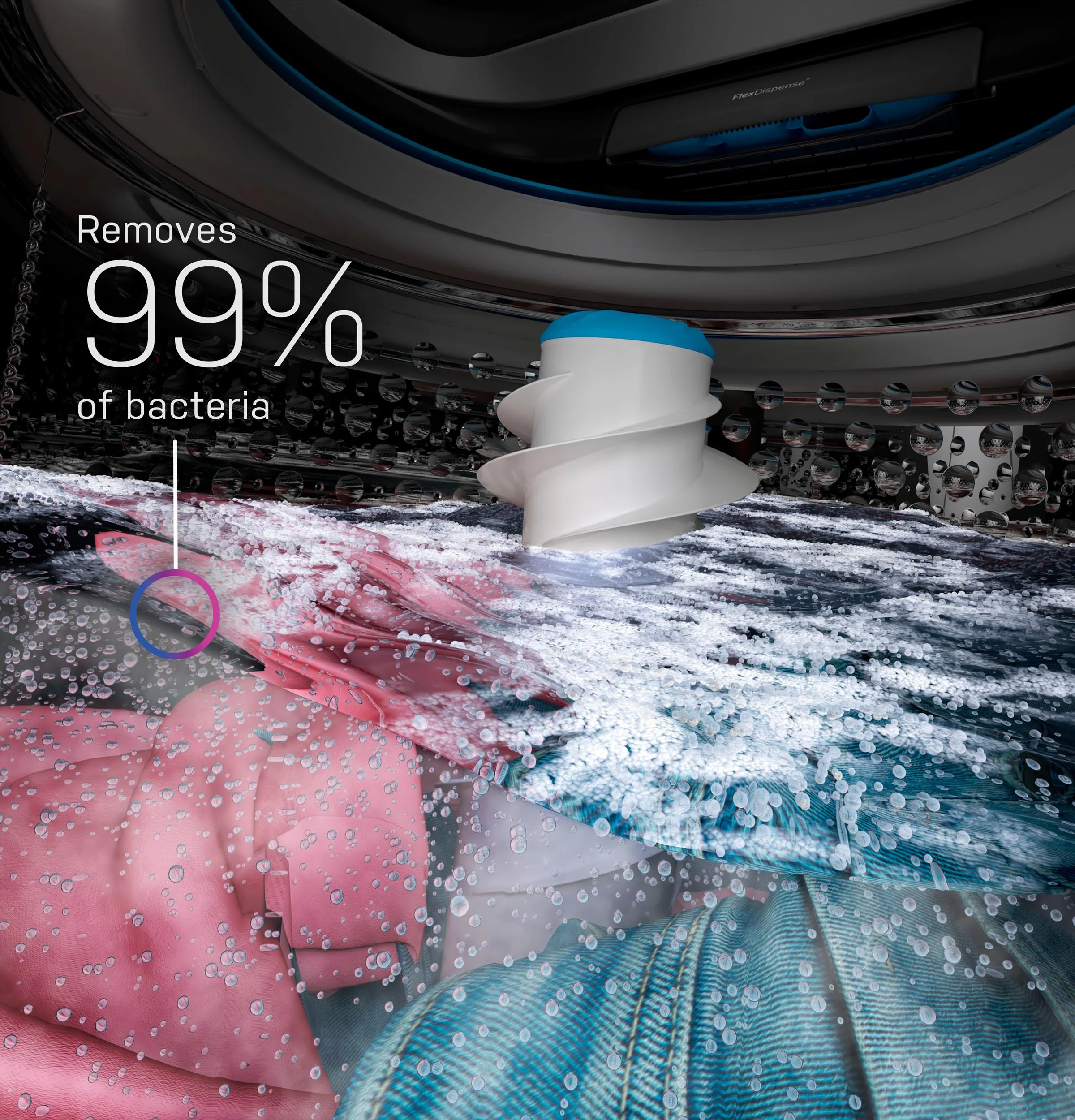 PTW705BSTWS GE Profile™ ENERGY STAR® 5.3 cu. ft. Capacity Washer with Smarter Wash Technology and FlexDispense™ - Image 12