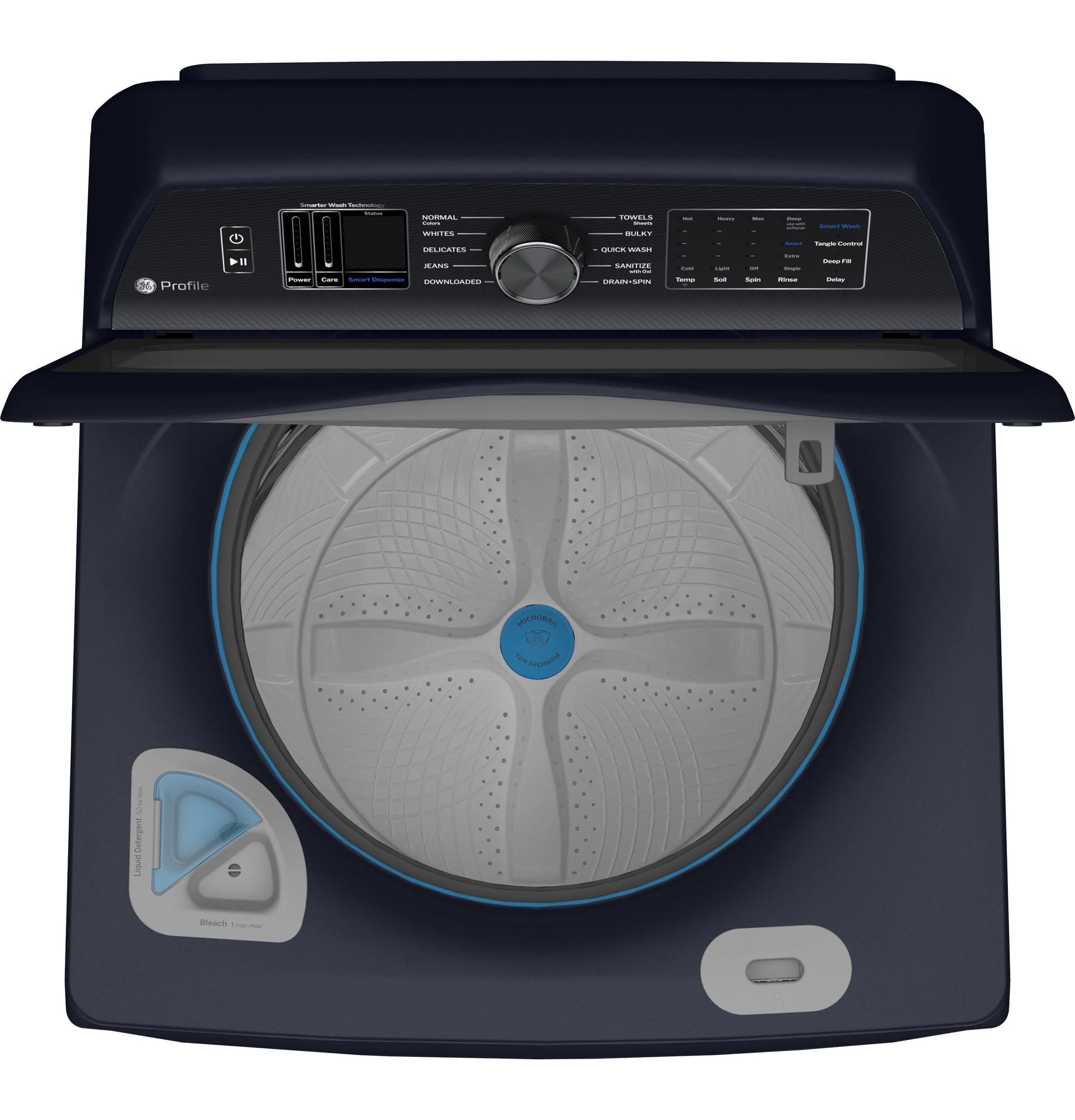PTW800BPWRS GE Profile™ ENERGY STAR® 5.4 cu. ft. Capacity Washer with Smarter Wash Technology and Adaptive SmartDispense - Image 4