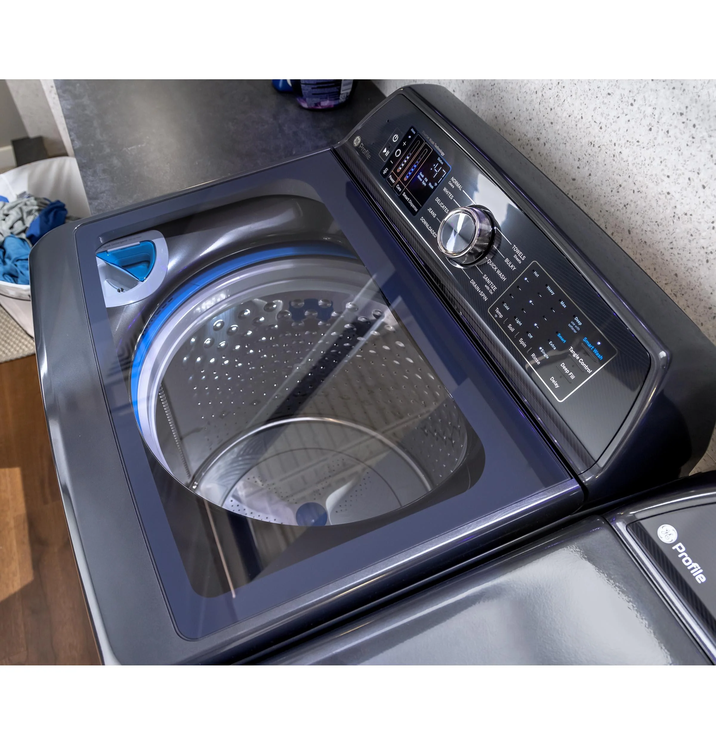 PTW900BPTDG GE Profile™ ENERGY STAR® 5.4 cu. ft. Capacity Washer with Smarter Wash Technology and FlexDispense™ - Image 11