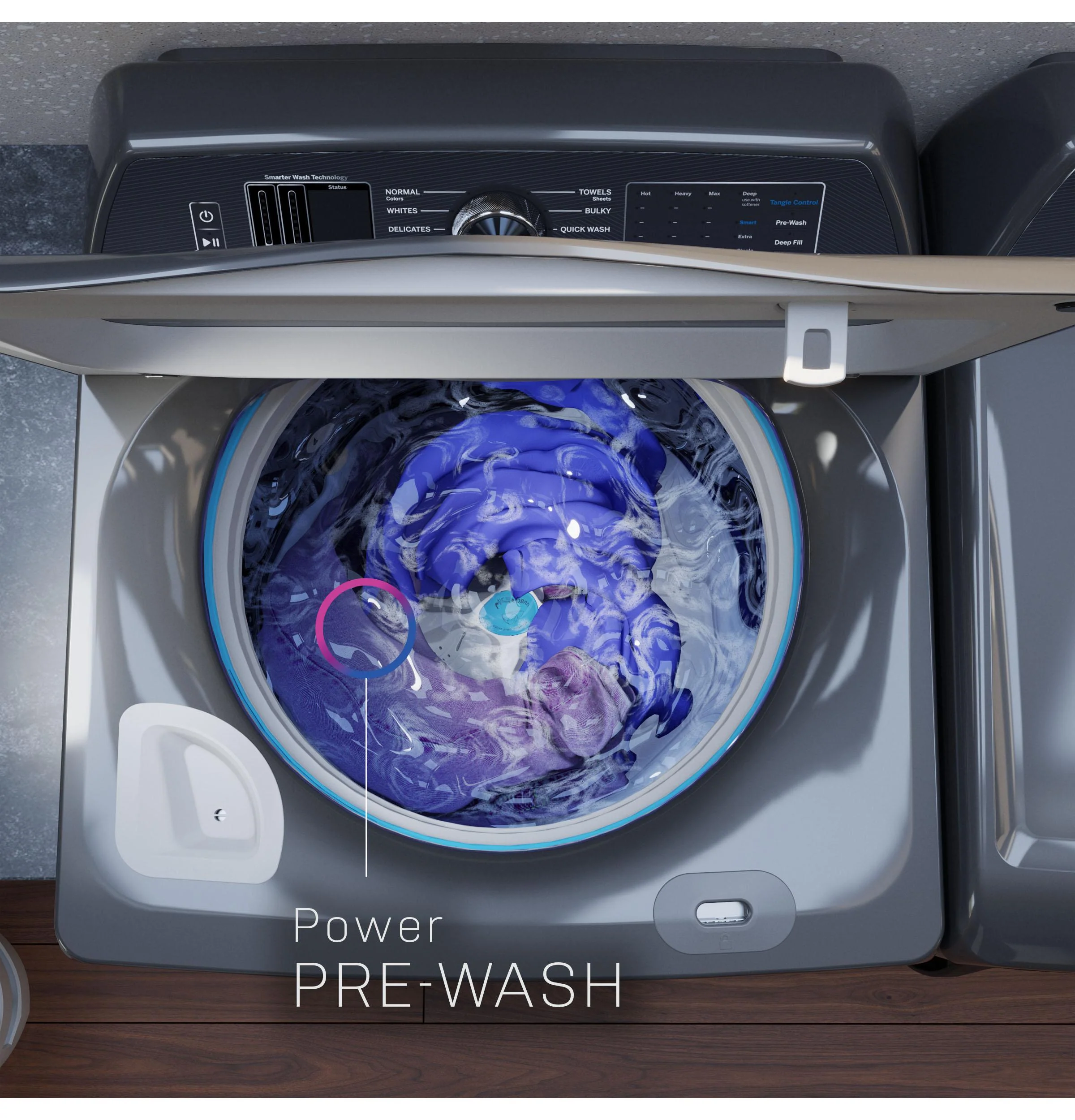 PTW900BPTDG GE Profile™ ENERGY STAR® 5.4 cu. ft. Capacity Washer with Smarter Wash Technology and FlexDispense™ - Image 19