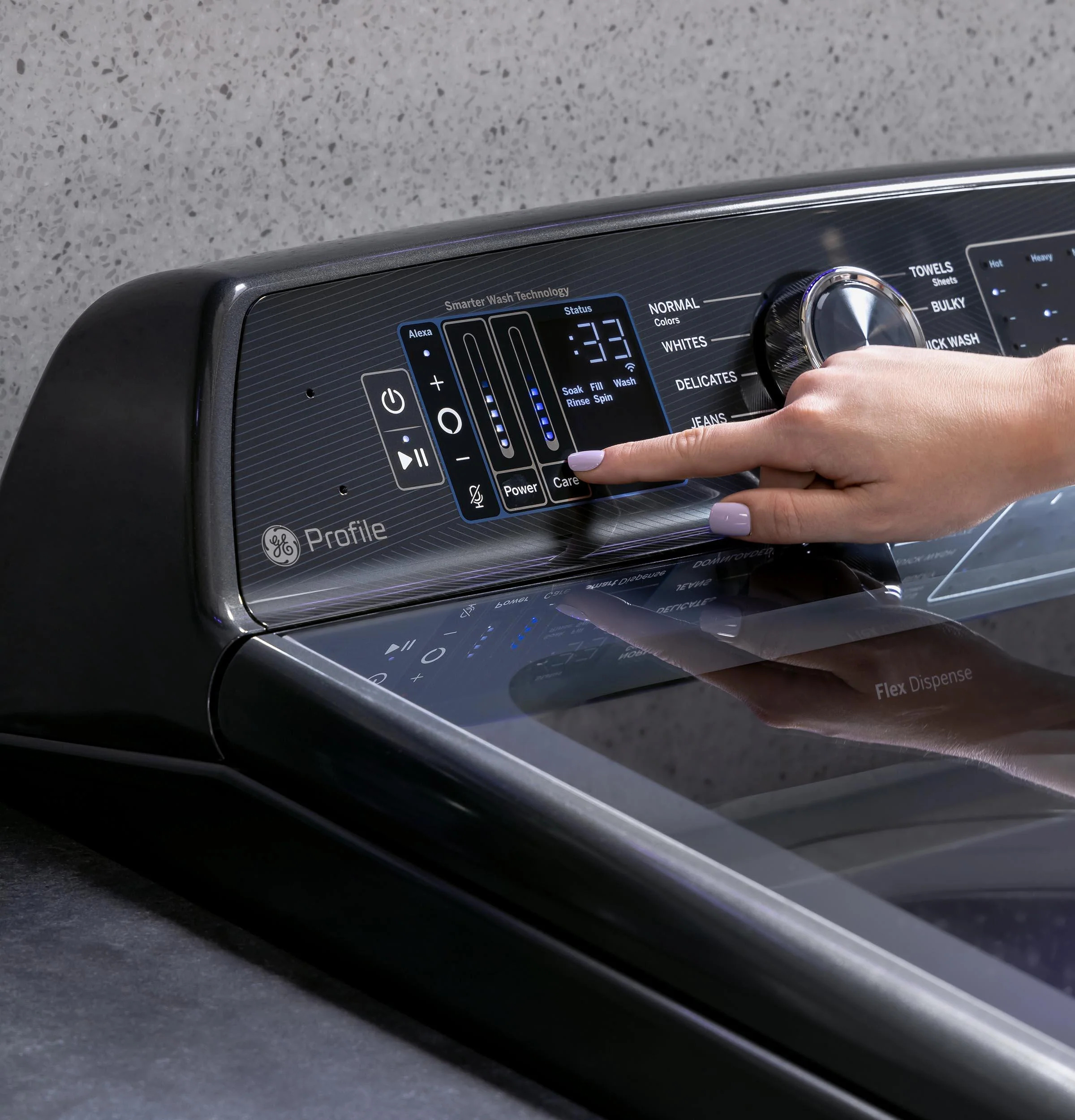 PTW900BPTDG GE Profile™ ENERGY STAR® 5.4 cu. ft. Capacity Washer with Smarter Wash Technology and FlexDispense™ - Image 31