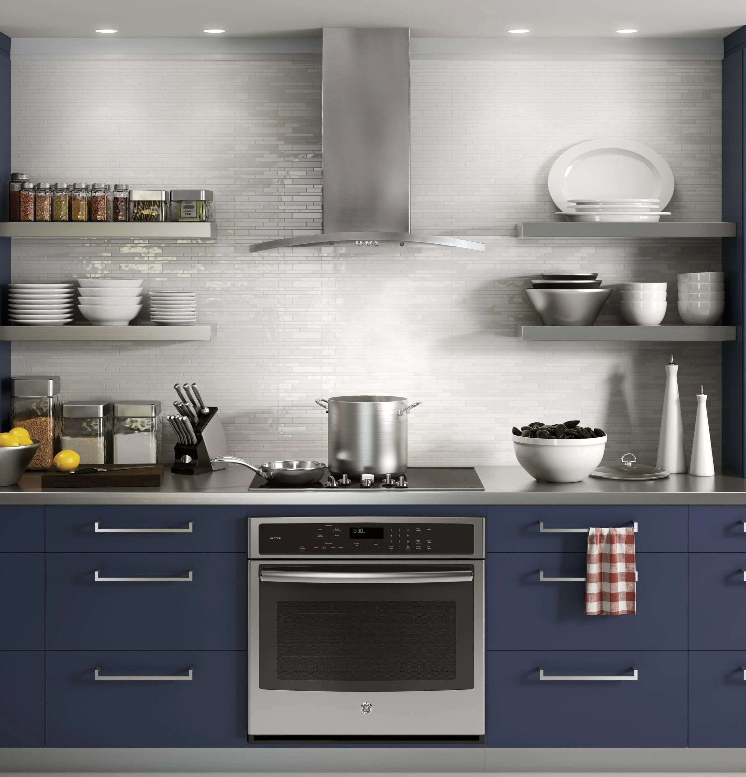 PV970NSS GE Profile(TM) 30" Wall-Mount Chimney Hood - Image 2