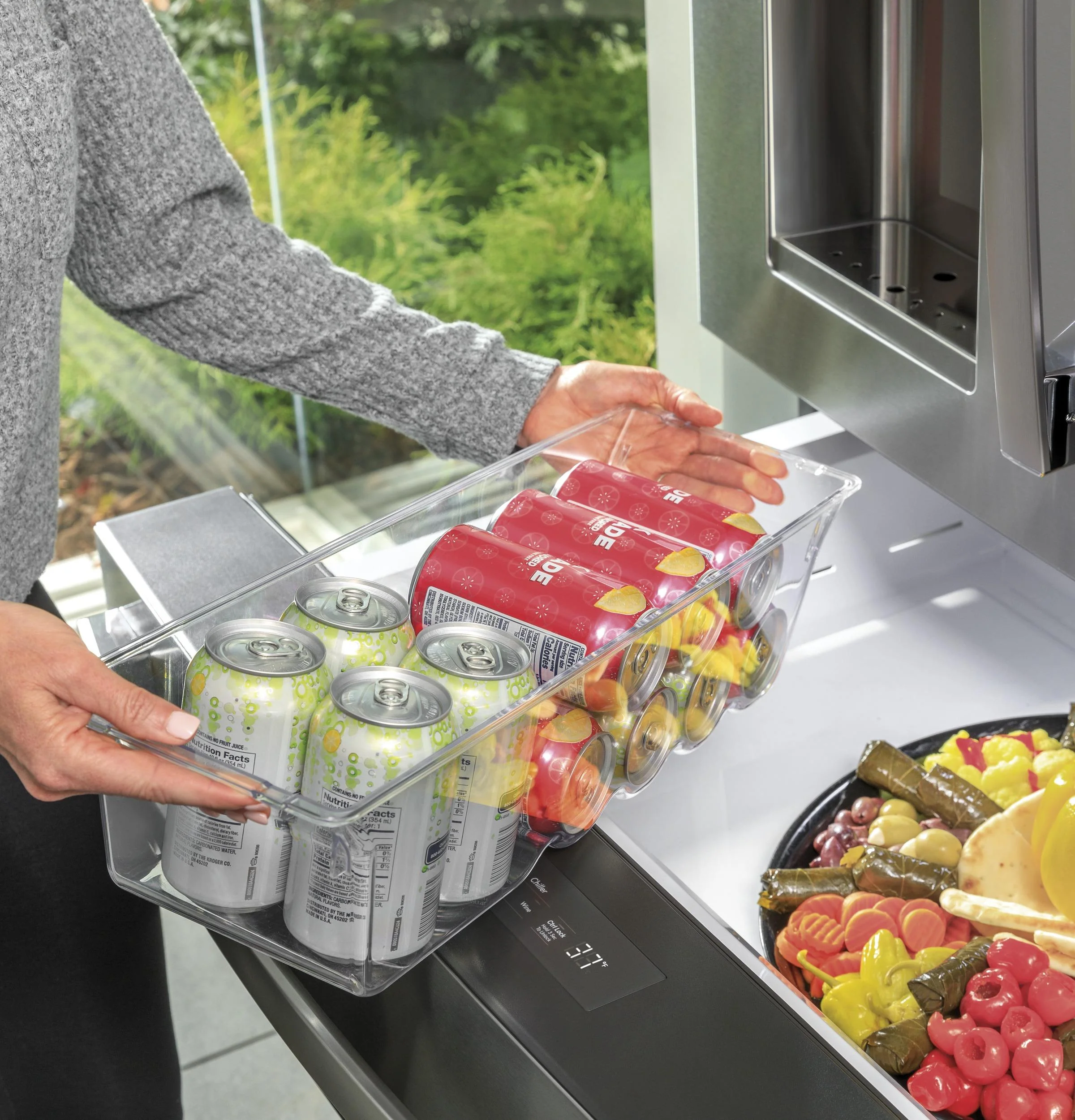 PVD28BYNFS GE Profile™ ENERGY STAR® 27.9 Cu. Ft. Smart Fingerprint Resistant 4-Door French-Door Refrigerator with Door In Door - Image 13