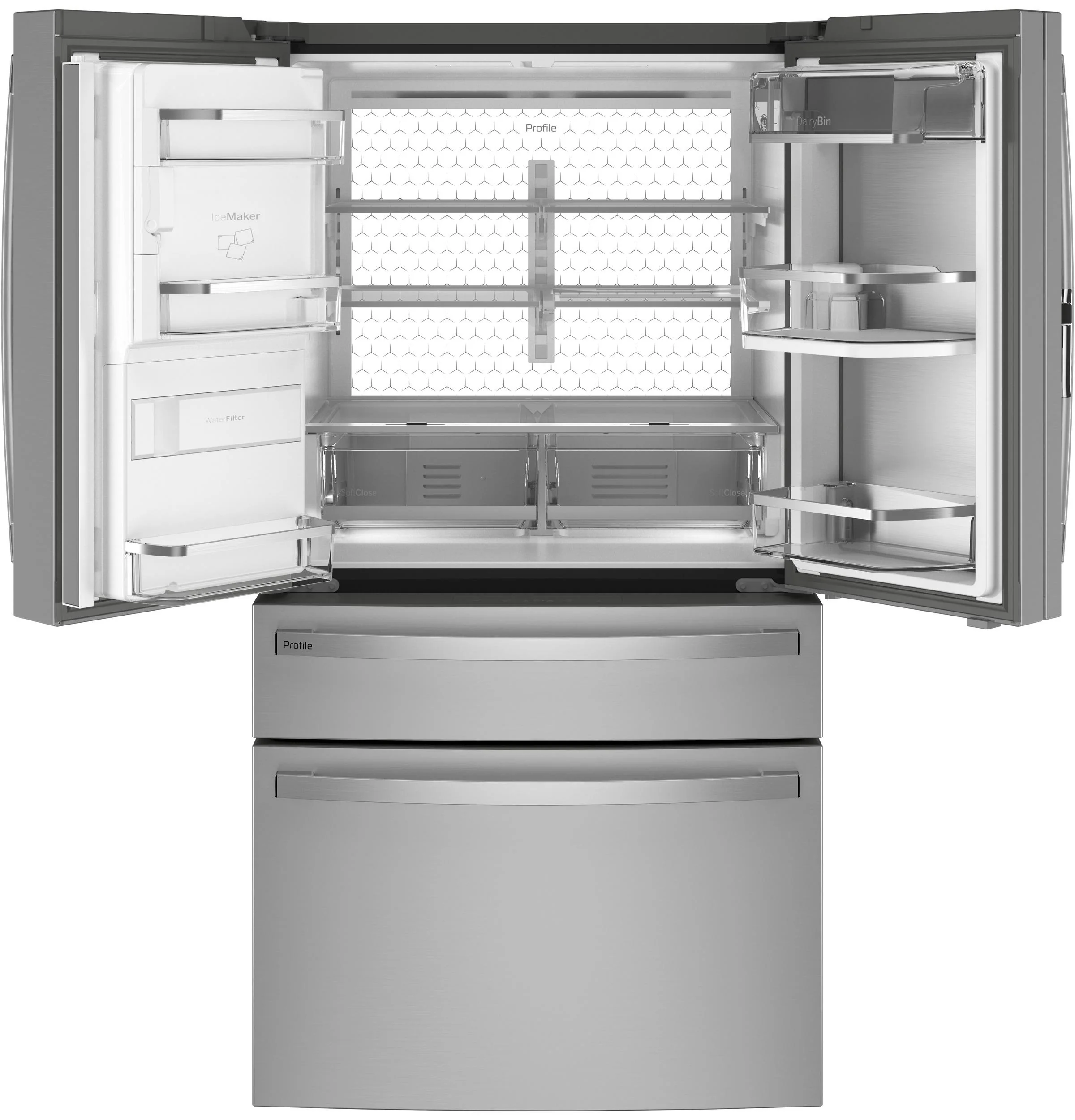 PVD28BYNFS GE Profile™ ENERGY STAR® 27.9 Cu. Ft. Smart Fingerprint Resistant 4-Door French-Door Refrigerator with Door In Door - Image 51