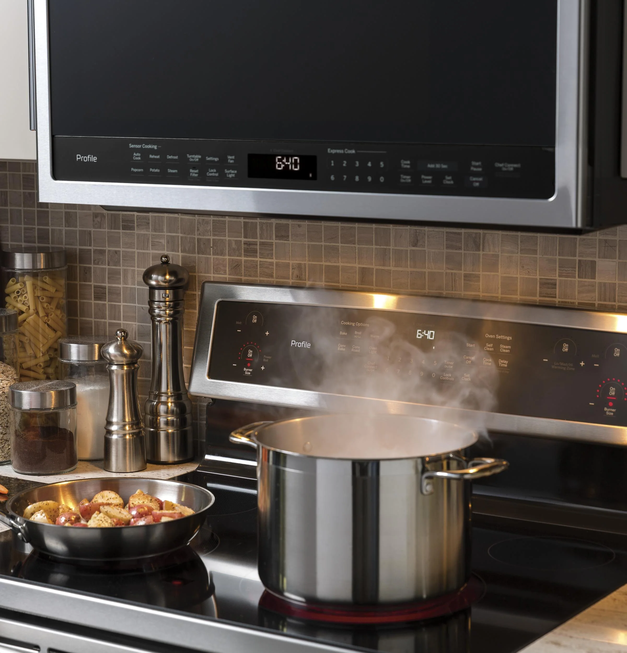 PVM9005SJSS GE Profile™ 2.1 Cu. Ft. Over-the-Range Sensor Microwave Oven - Image 6