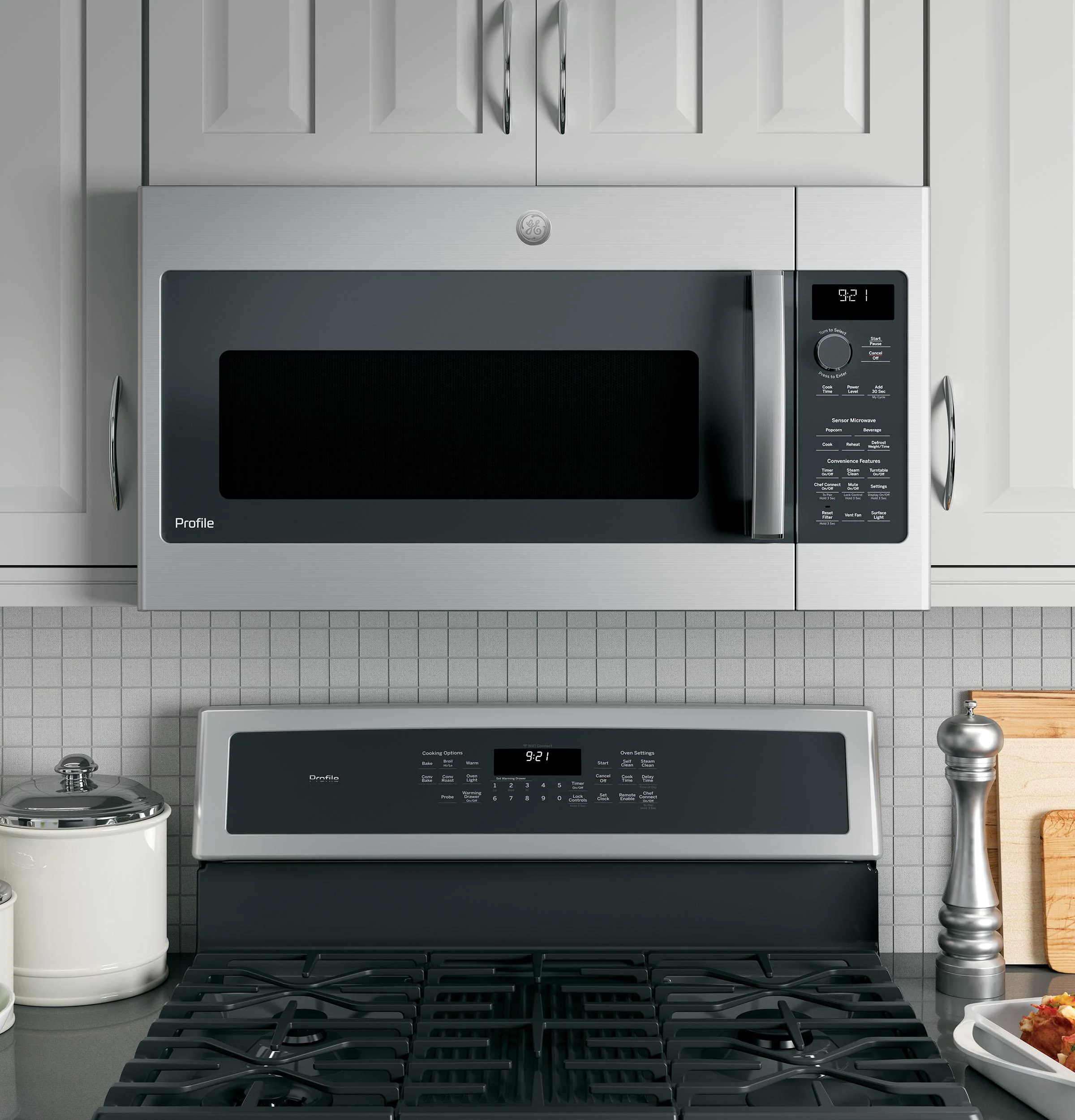 PVM9215SKSS GE Profile™ 2.1 Cu. Ft. Over-the-Range Sensor Microwave Oven - Image 5