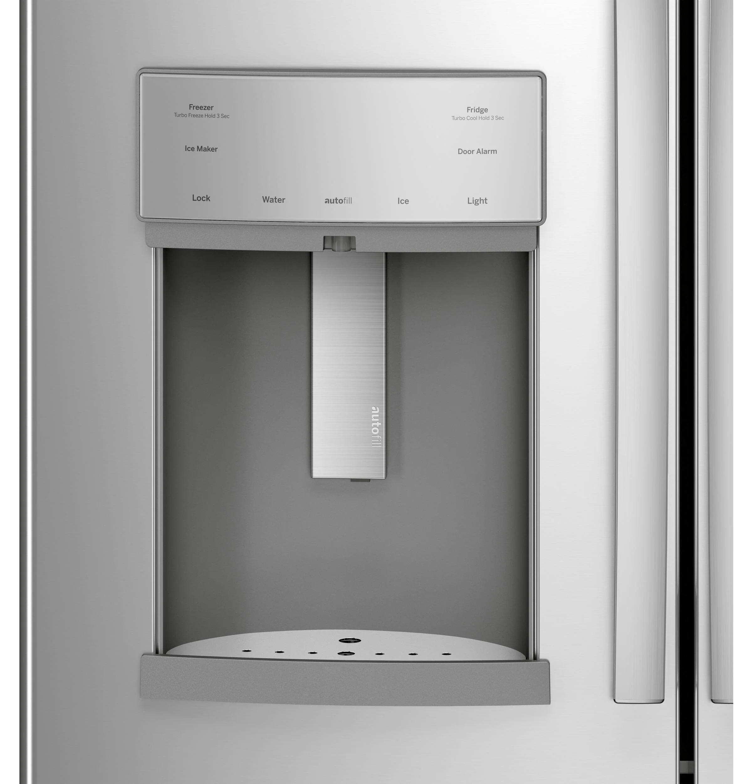 PYD22KYNFS GE Profile™ 22.1 Cu. Ft. Counter-Depth Fingerprint Resistant French-Door Refrigerator with Door In Door and Hands-Free AutoFill - Image 3