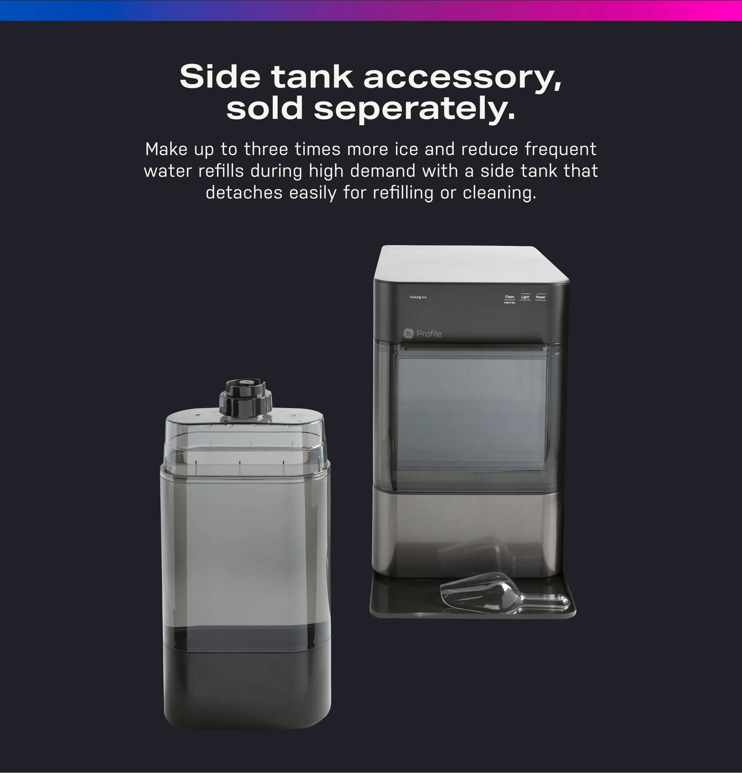 XPIO23BCBT GE Profile™ Opal™ 2.0 Nugget Ice Maker - Image 9