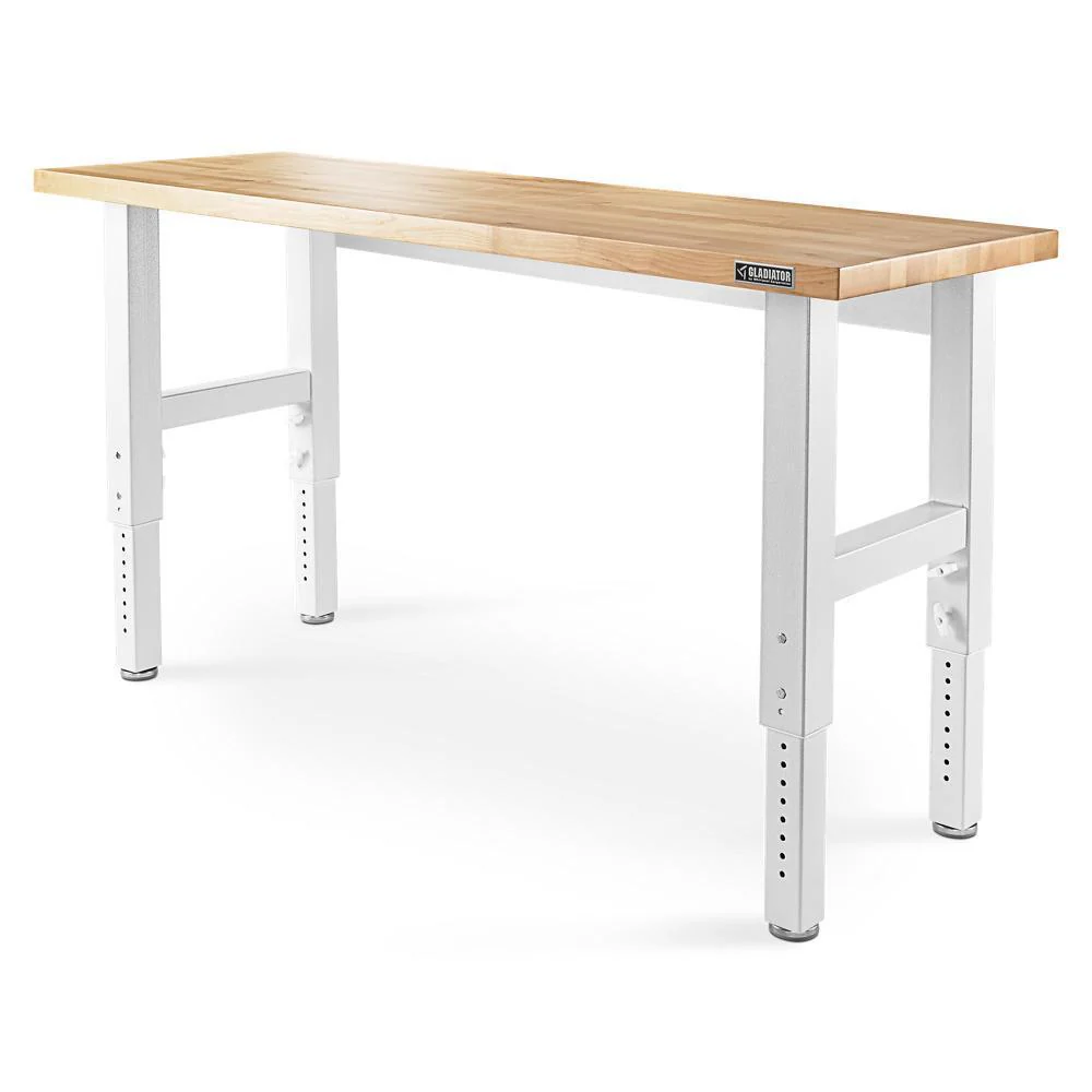 Gladiator GAWB06HWGW 6' Adjustable Height Hardwood Workbench - Image 13