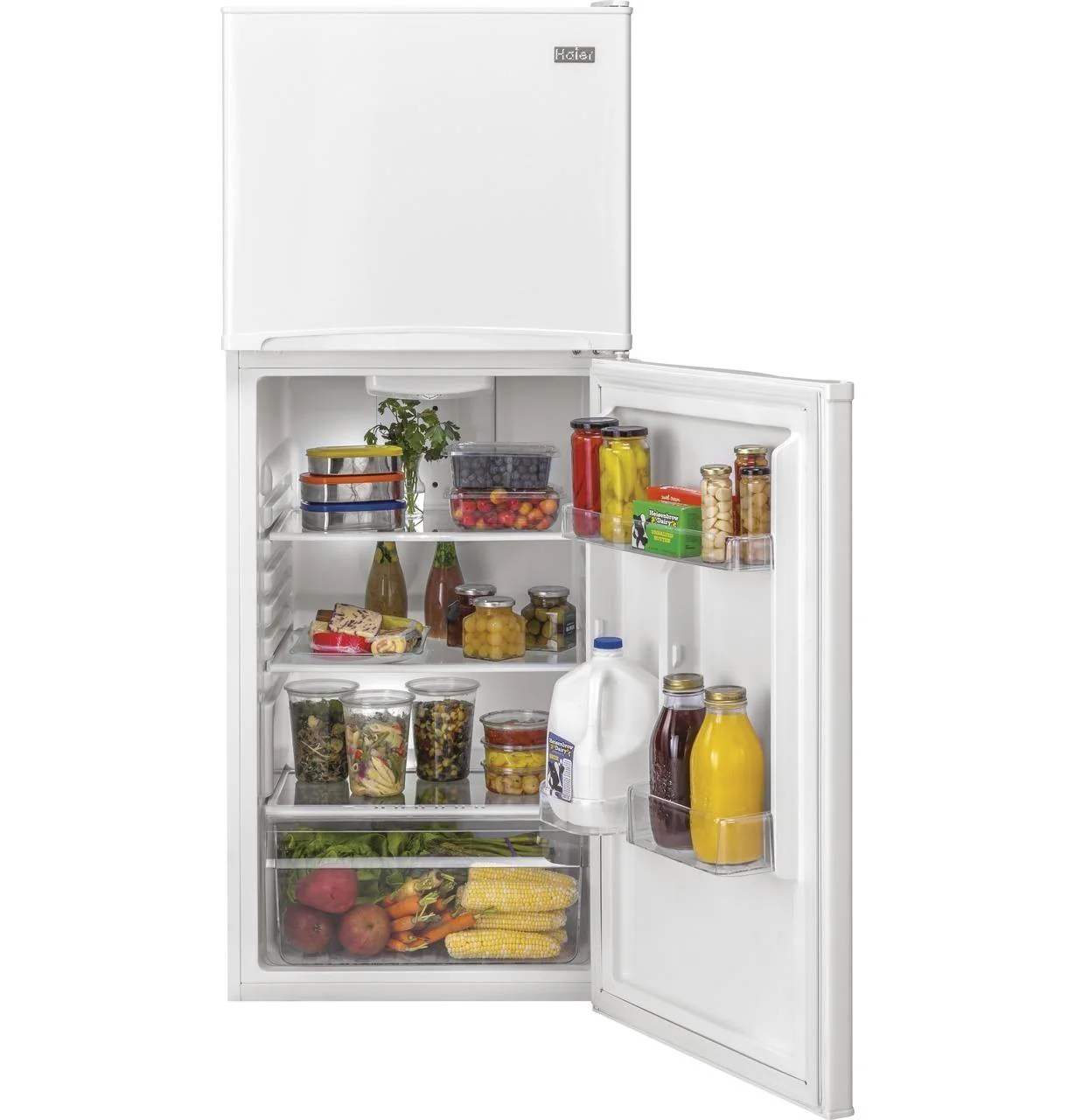 Haier HA10TG21SW 9.8 Cu. Ft. Top Freezer Refrigerator - Image 4