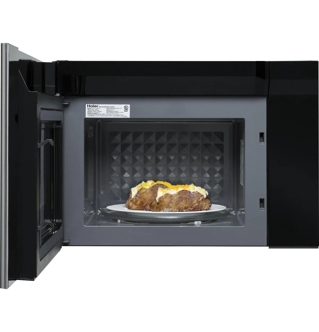 Haier HMV1472BHS 24" 1.4 Cu. Ft. Over-The-Range Microwave Oven - Image 3