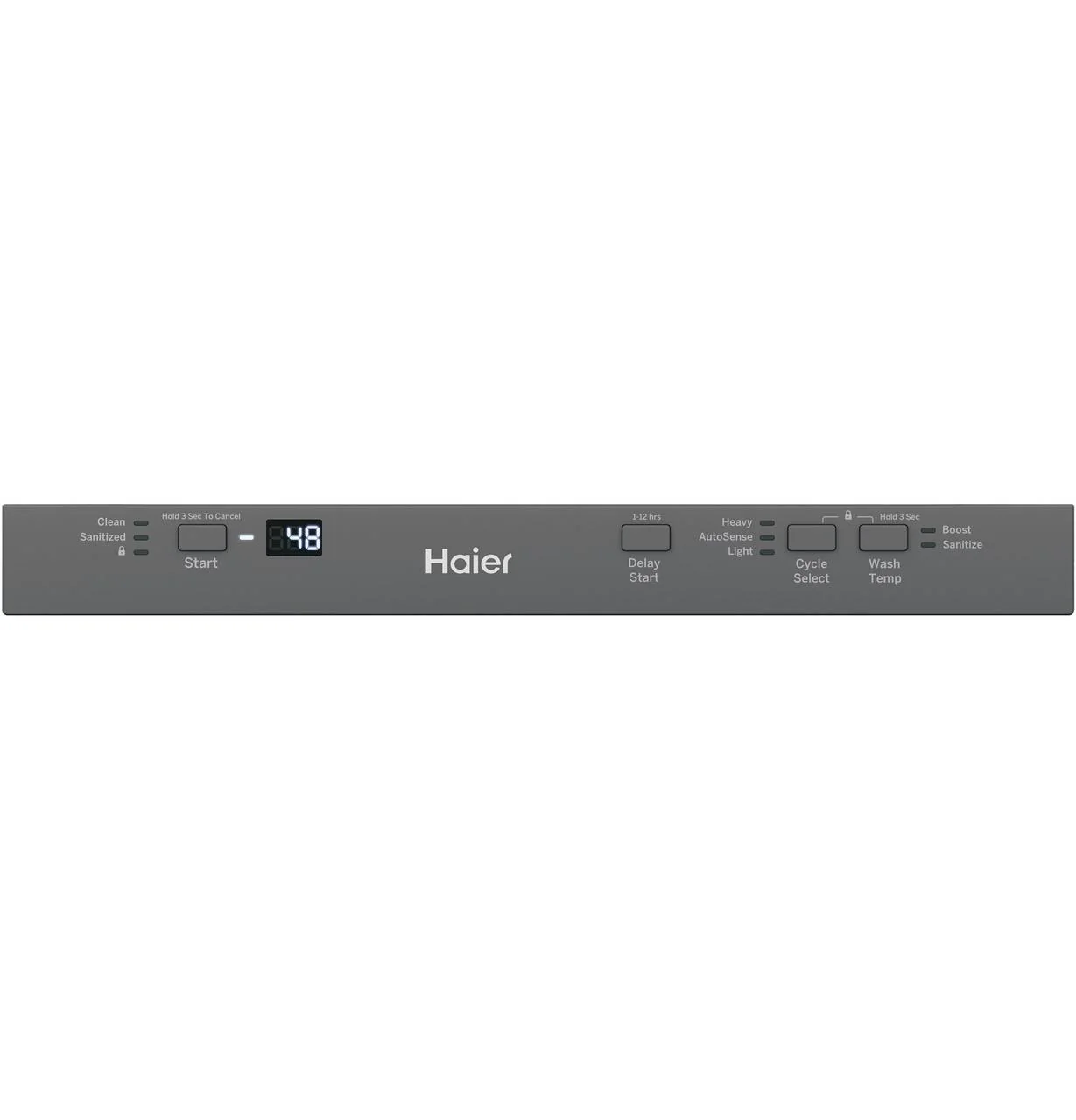 QDT125SSLSS Haier ENERGY STAR® 18" Stainless Steel Interior Dishwasher with Sanitize Cycle - Image 8