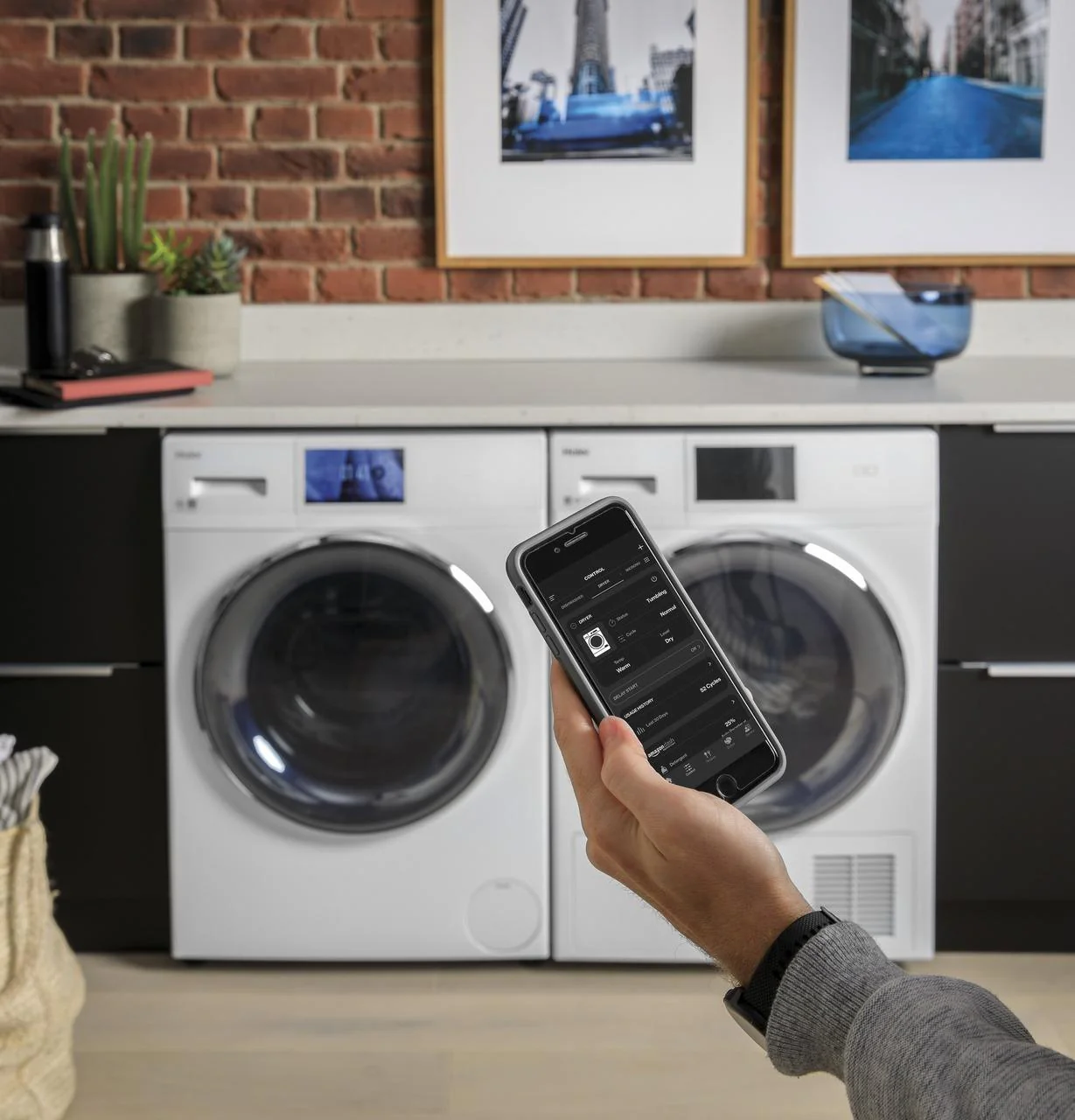 4.1 cu.ft. Capacity Smart 24" Ventless Condenser Frontload Electric Dryer with Stainless Steel Basket - Image 53