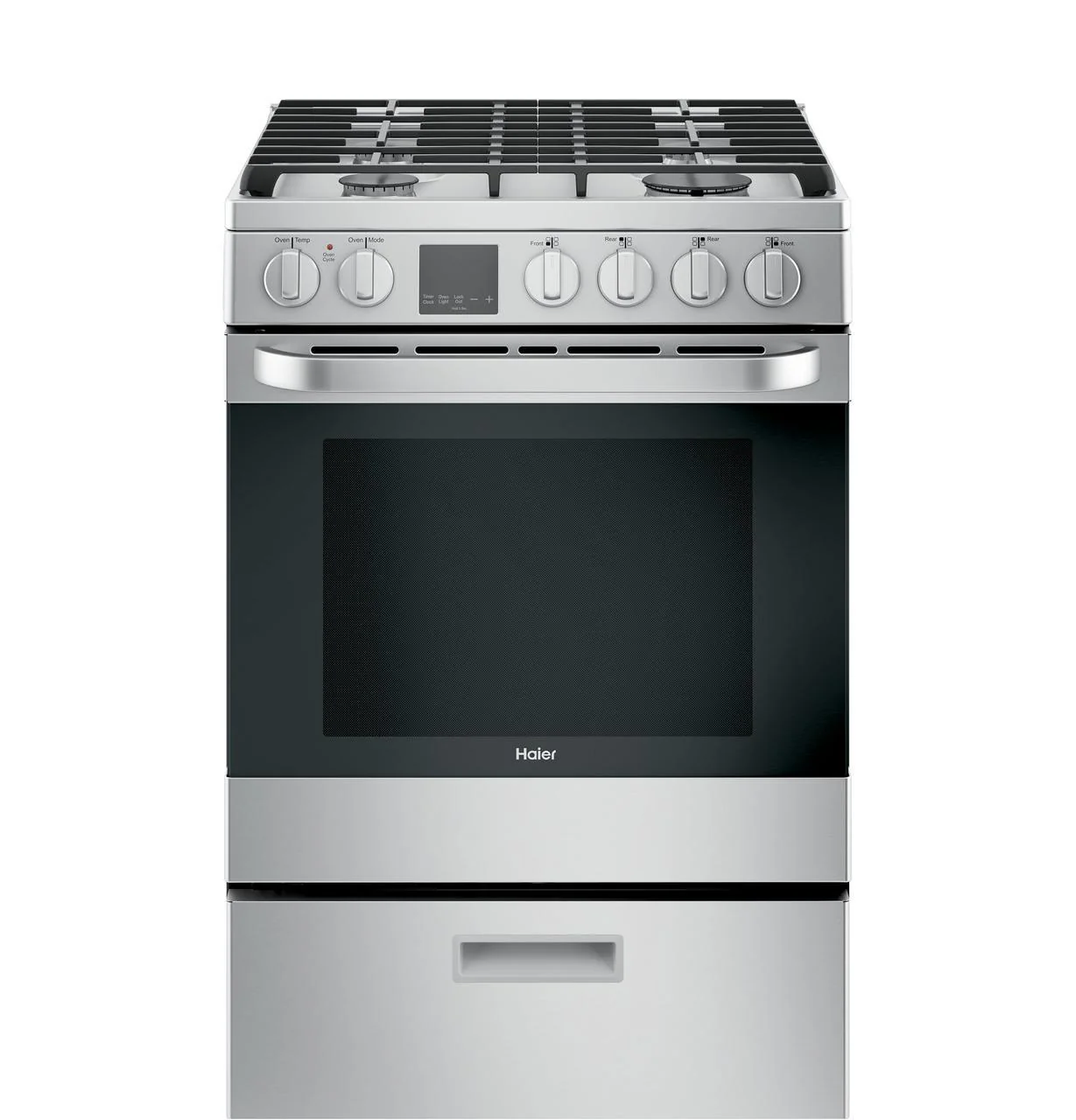 Haier QGAS740RMSS 24" 2.9 Cu. Ft. Gas Free-Standing Range with Convection and Modular Backguard - Image 12