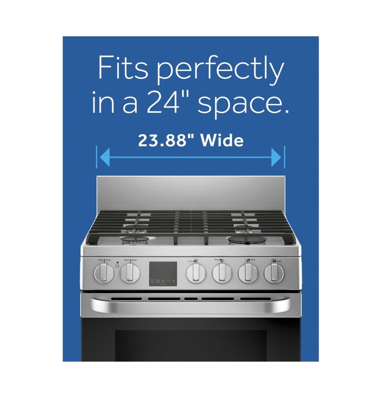 Haier QGAS740RMSS 24" 2.9 Cu. Ft. Gas Free-Standing Range with Convection and Modular Backguard - Image 17