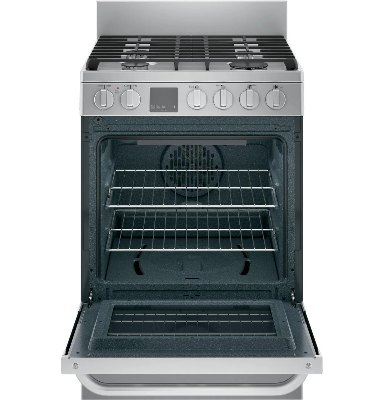 Haier QGAS740RMSS 24" 2.9 Cu. Ft. Gas Free-Standing Range with Convection and Modular Backguard - Image 3