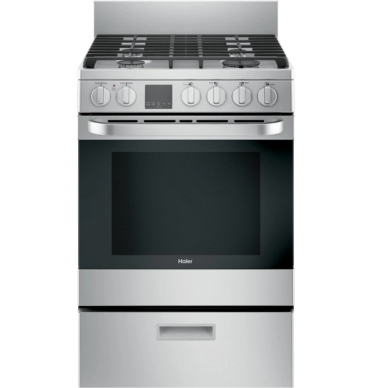 Haier QGAS740RMSS 24" 2.9 Cu. Ft. Gas Free-Standing Range with Convection and Modular Backguard - Image 6