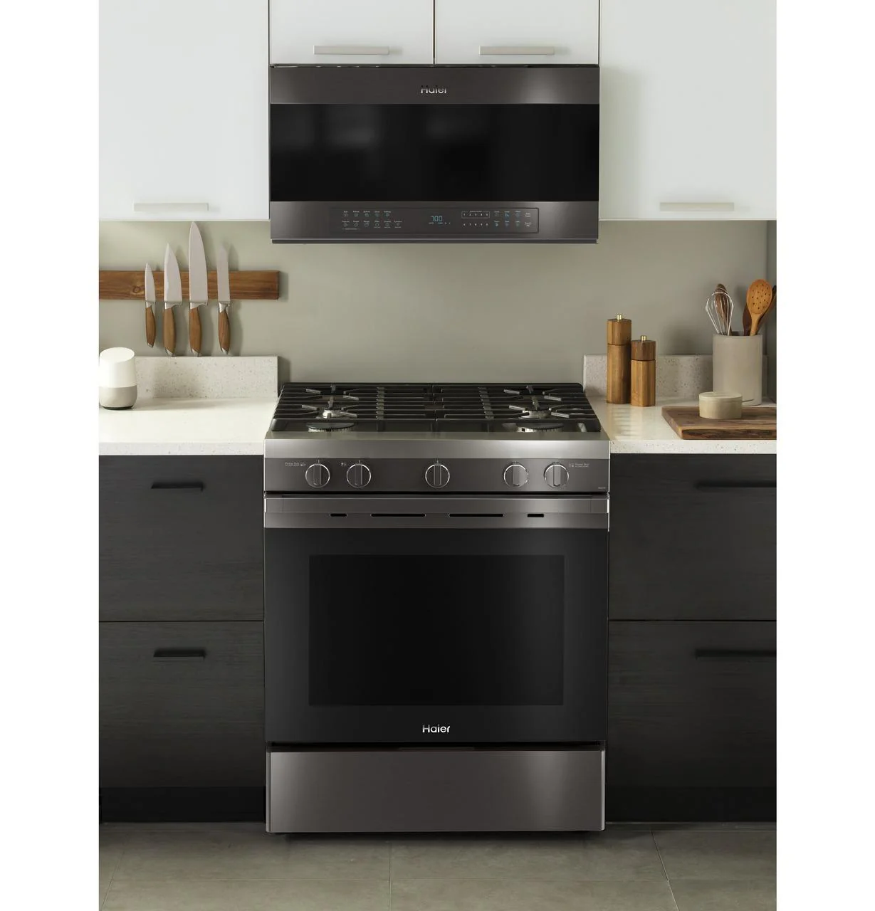 Haier QGSS740BNTS 30" Smart Slide-In Gas Range with Convection - Image 36