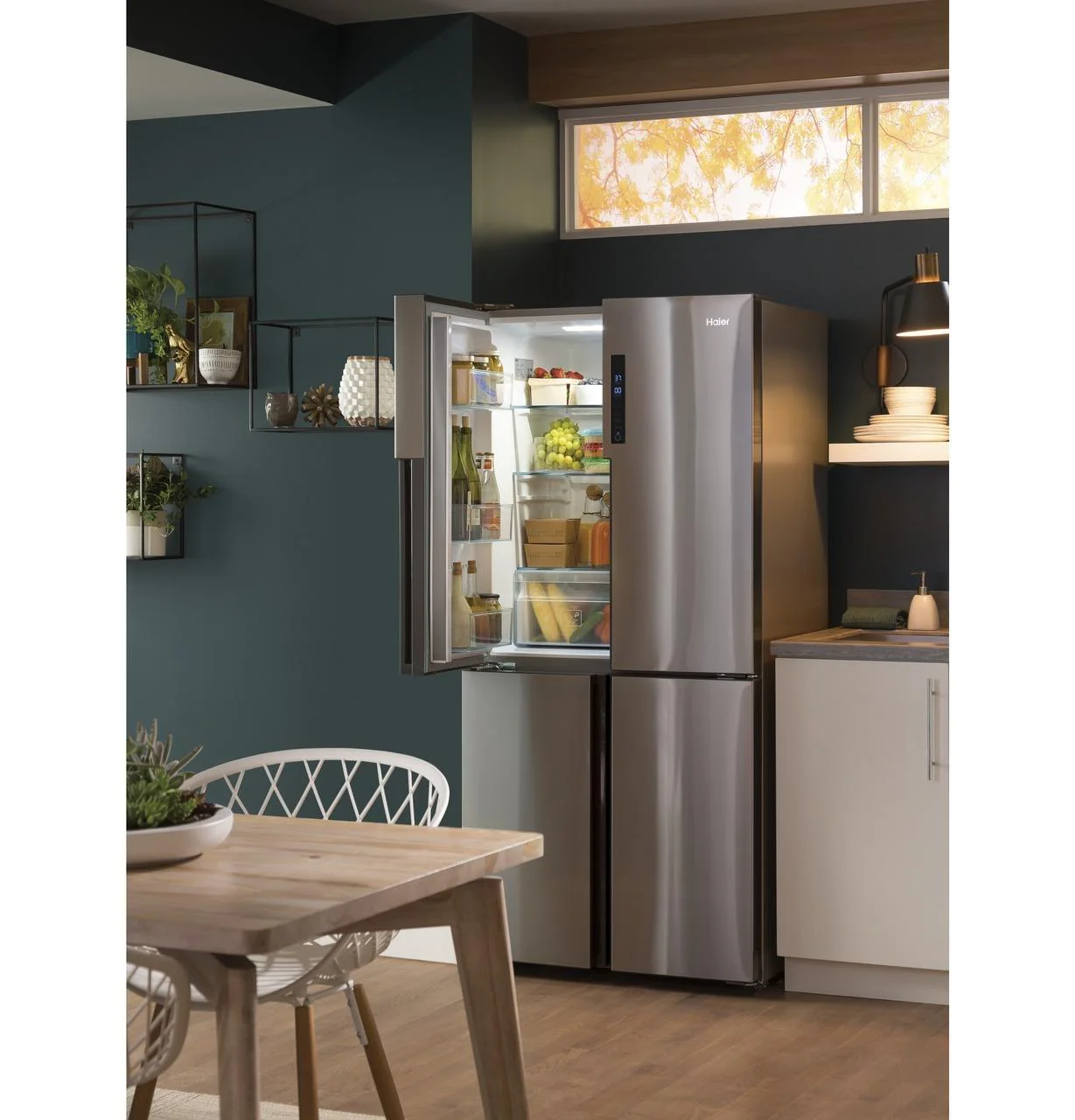 QHE16HYPFS Haier ENERGY STAR® 16.8 Cu. Ft. Quad Door Refrigerator - Image 47