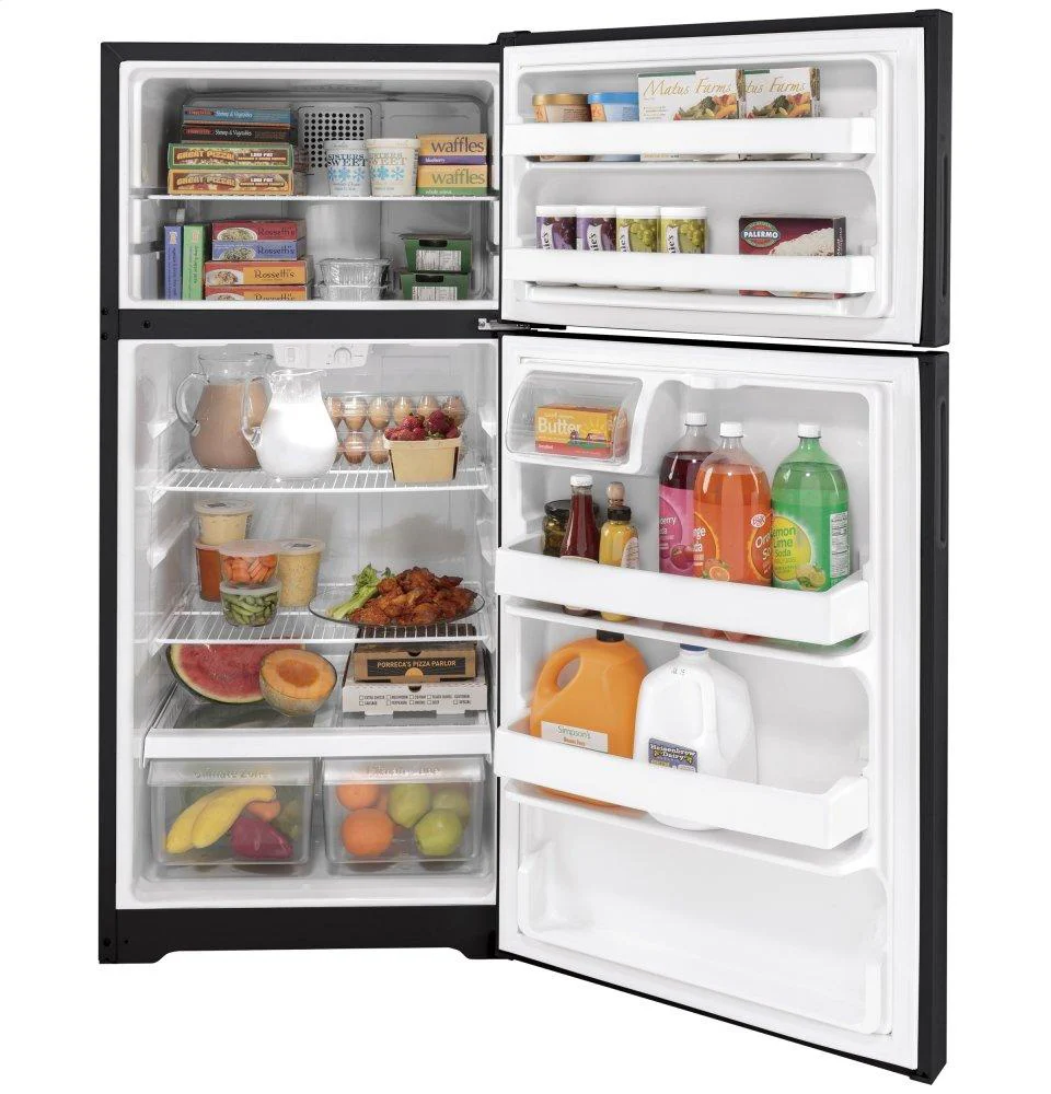 HPS16BTNRBB Hotpoint® 15.6 Cu. Ft. Recessed Handle Top-Freezer Refrigerator - Image 2