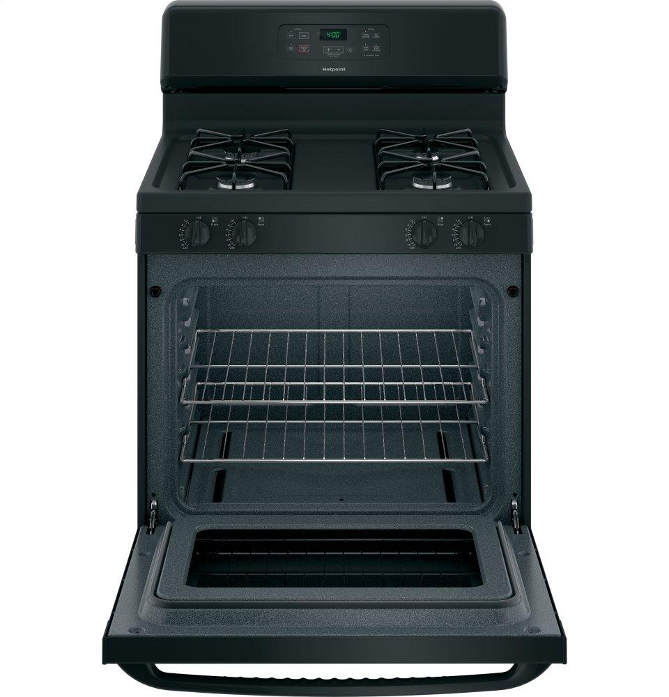 RGBS400DMBB Hotpoint® 30" Free-Standing Standard Clean Gas Range - Image 4