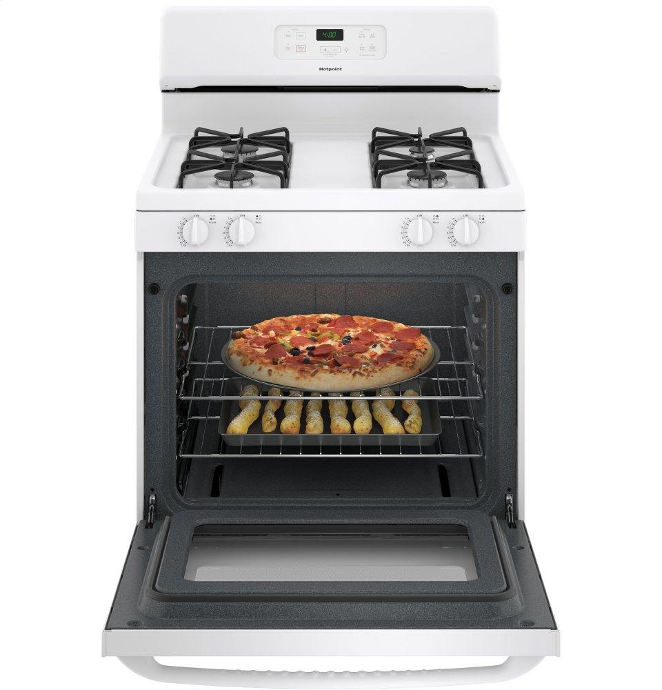 RGBS400DMWW Hotpoint® 30" Free-Standing Standard Clean Gas Range - Image 5