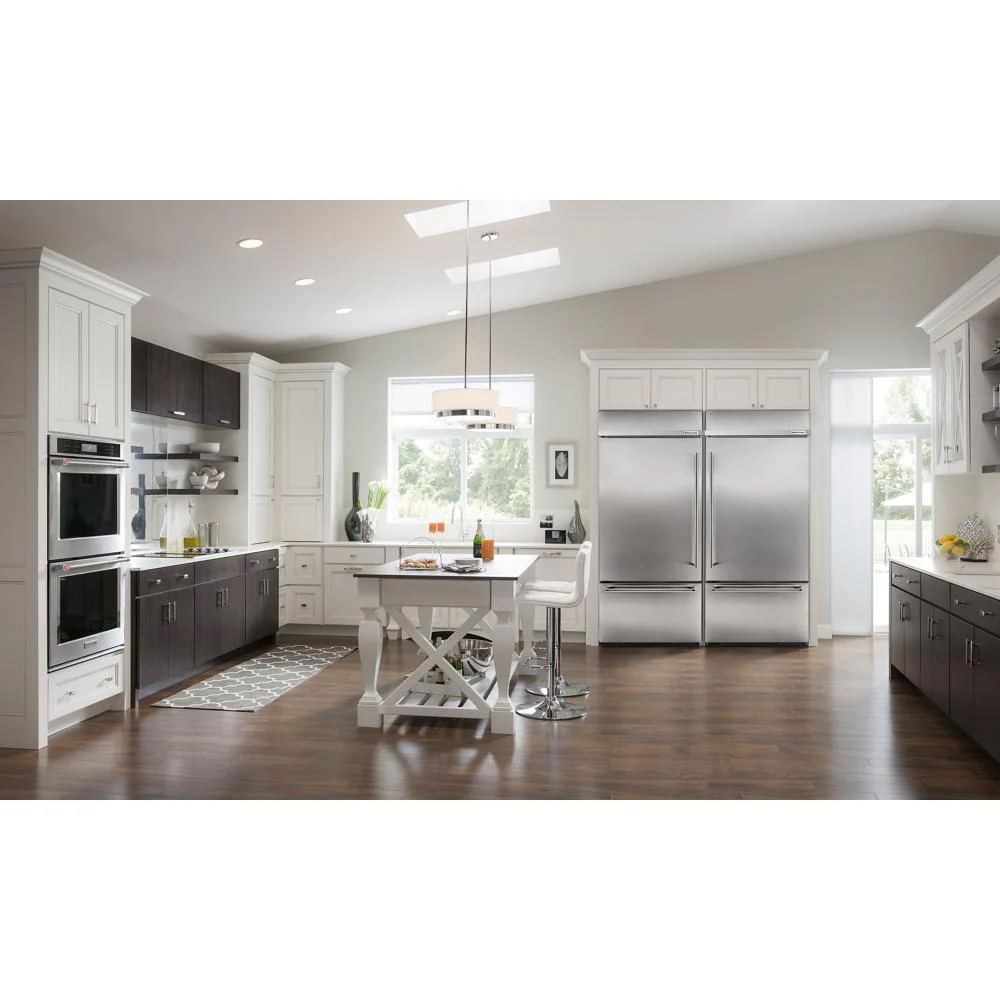 Kitchenaid KBBL306ESS 20.9 Cu. Ft. 36" Width Built-In Stainless Bottom Mount Refrigerator with Platinum Interior Design - Image 2