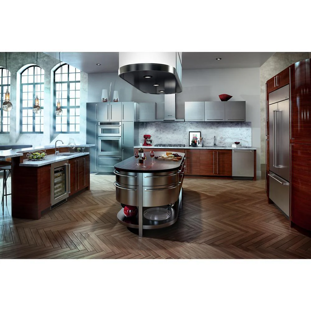 Kitchenaid KBFN502ESS 24.2 Cu. Ft. 42" Width Built-In Stainless French Door Refrigerator with Platinum Interior Design - Image 12