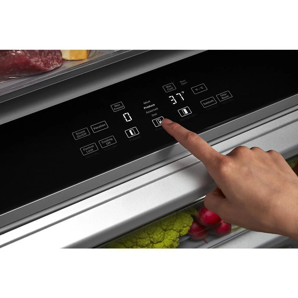 Kitchenaid KBSN702MPS 25.5 Cu Ft. 42" Built-In Side-by-Side Refrigerator with PrintShield™ Finish - Image 8