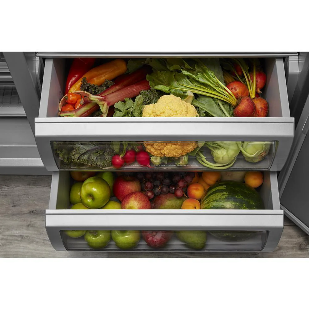 Kitchenaid KBSN708MPA 30 Cu. Ft. 48"" Built-In Side-by-Side Refrigerator with Panel-Ready Doors - Image 17